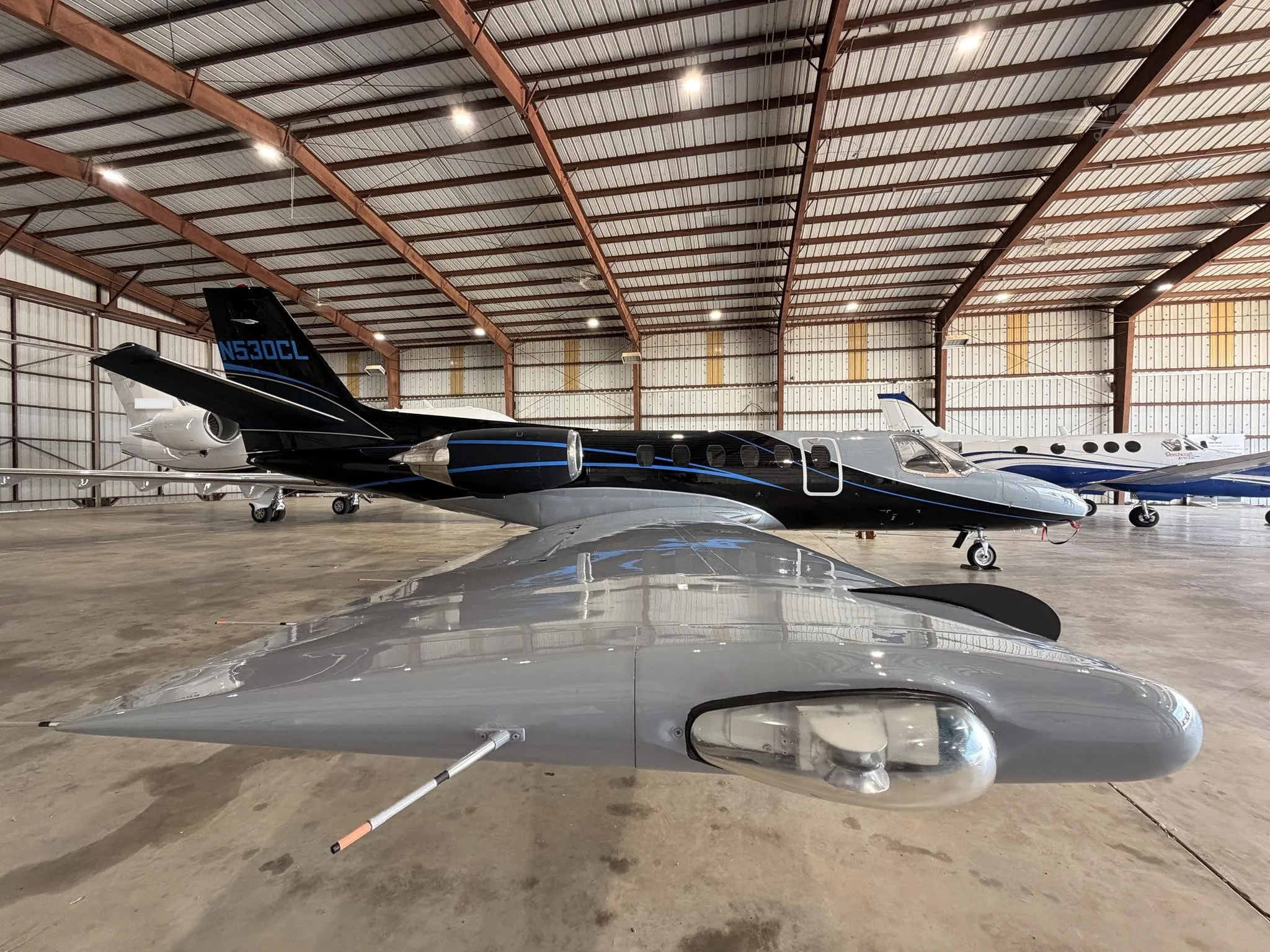 Exterior view of a 1987 CESSNA CITATION SII, N530CL.
