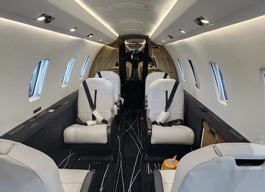 Cabin interior of a 2002 Cessna CITATION EXCEL.