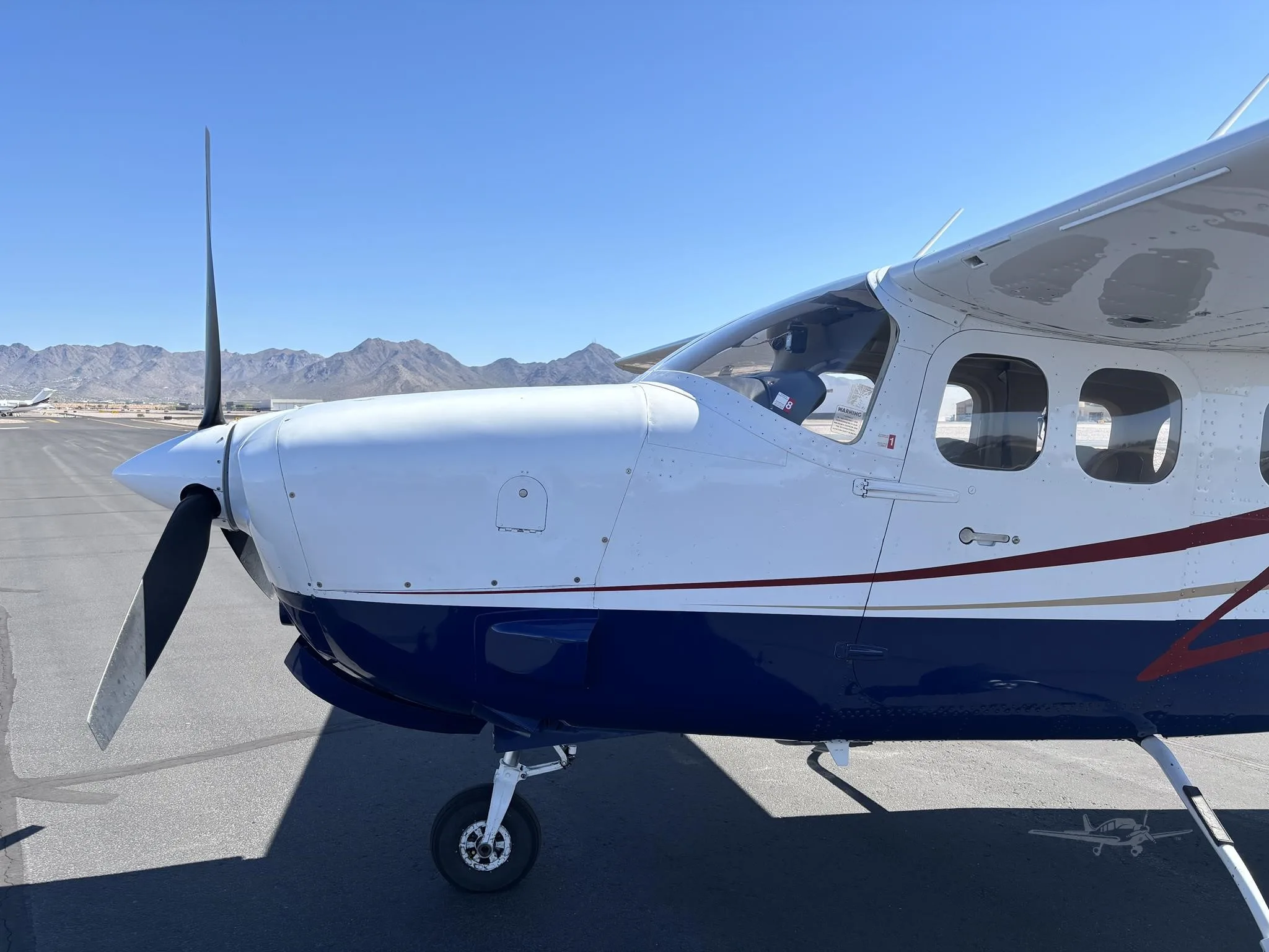 Exterior view of a 1978 CESSNA P210N, N66TE.
