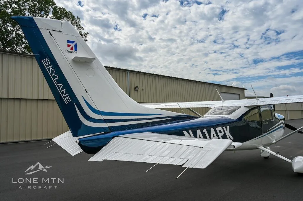 Exterior view of a 2023 Cessna 182T Skylane.