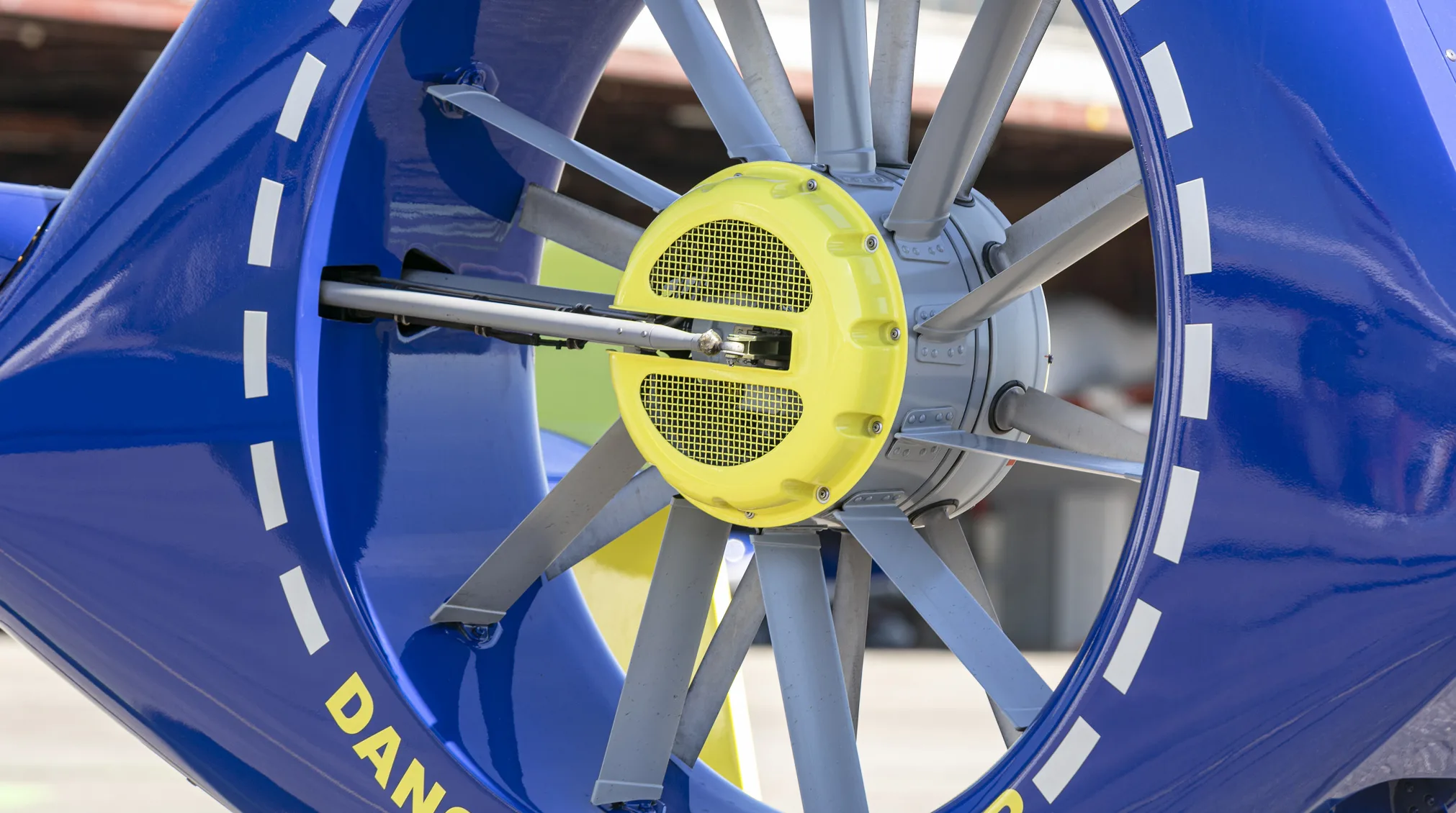 Engine detail of a 2009 Airbus EC135P2+.