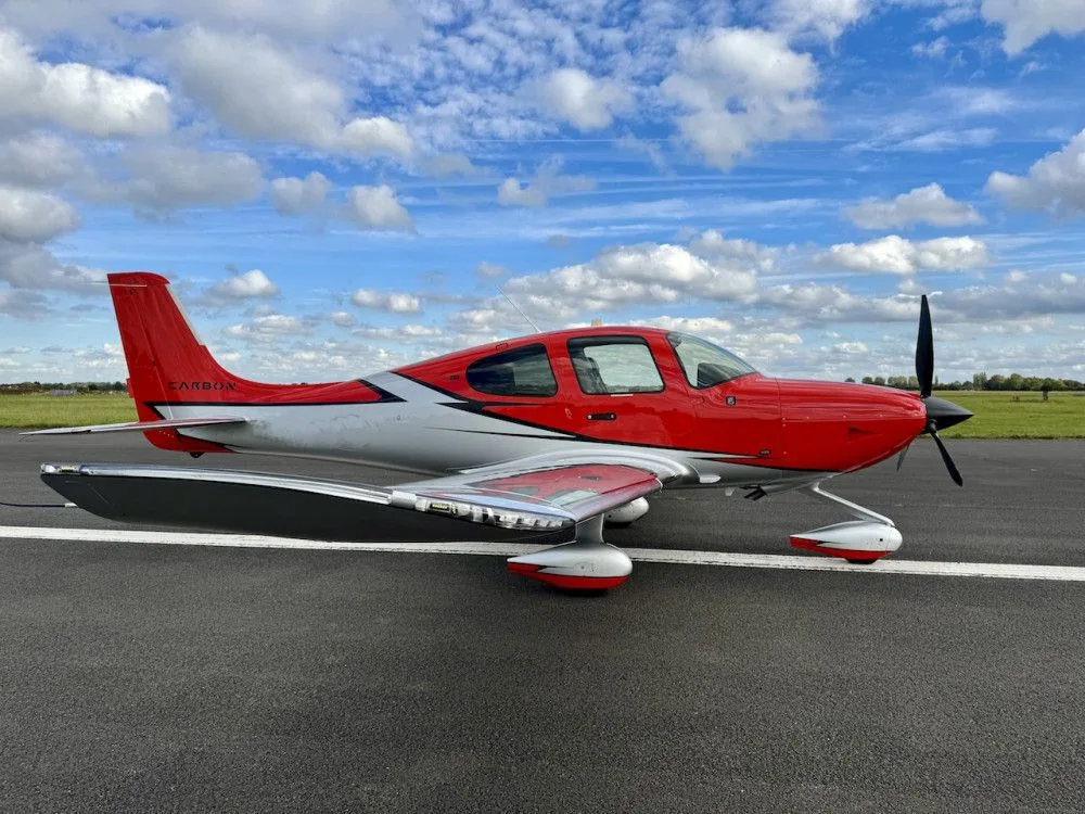 Marketing image of a 2021 Cirrus SR22T G6 GTS.
