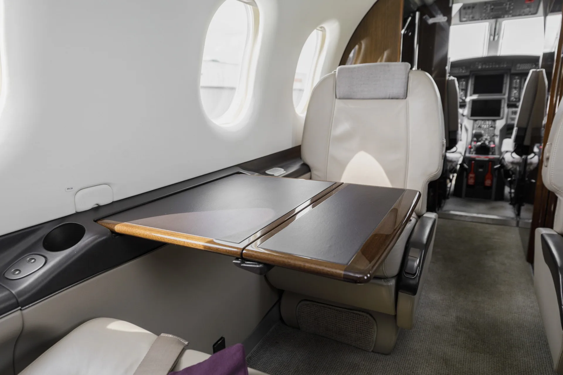 Cabin interior of a 2016 Pilatus.