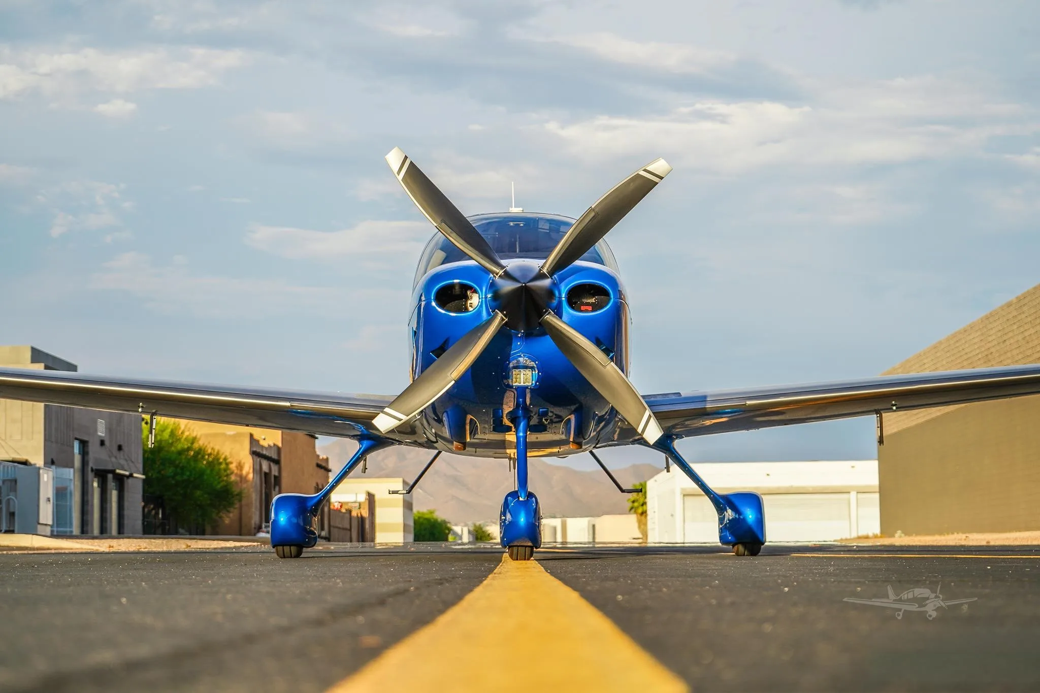 Exterior view of a 2026 CIRRUS SR22-G7+ TURBO, N233RH.