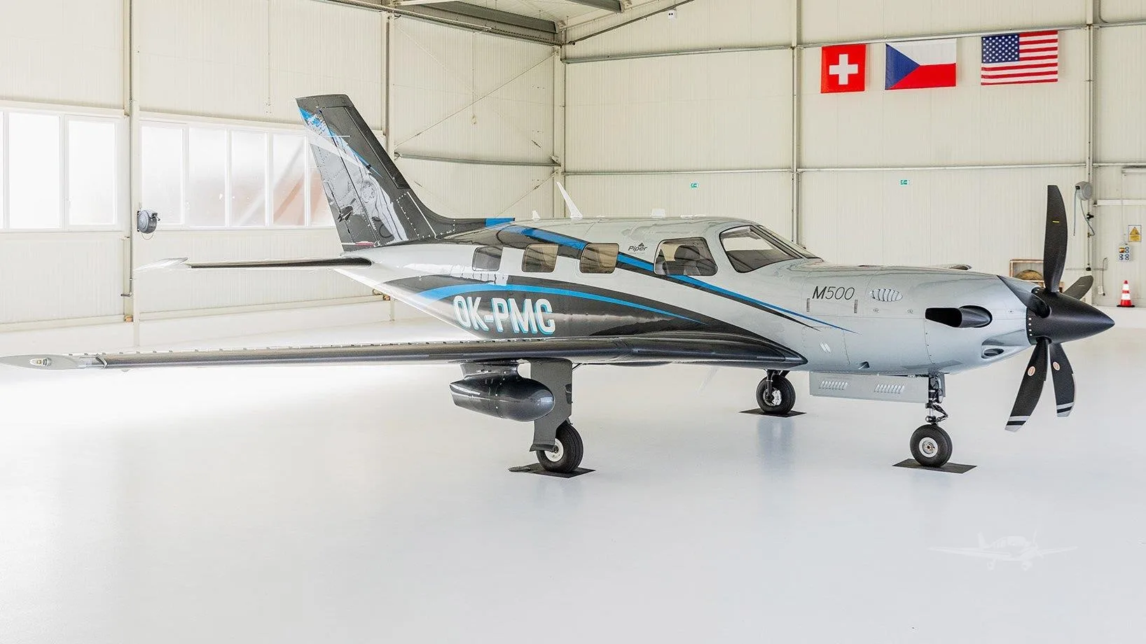 Exterior view of a 2025 PIPER M500, OK-PMC.