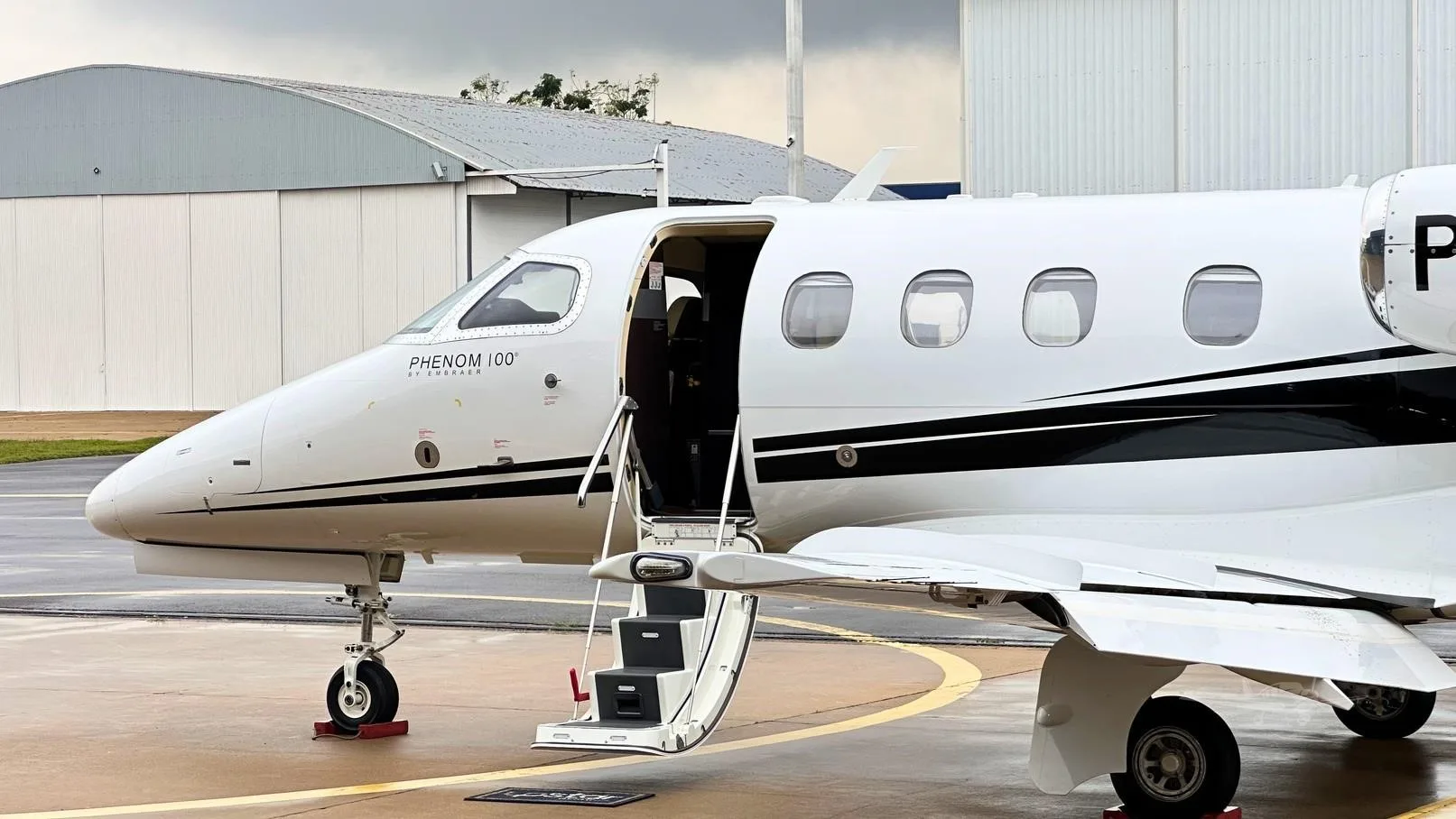 Exterior view of a 2010 EMBRAER PHENOM 100.