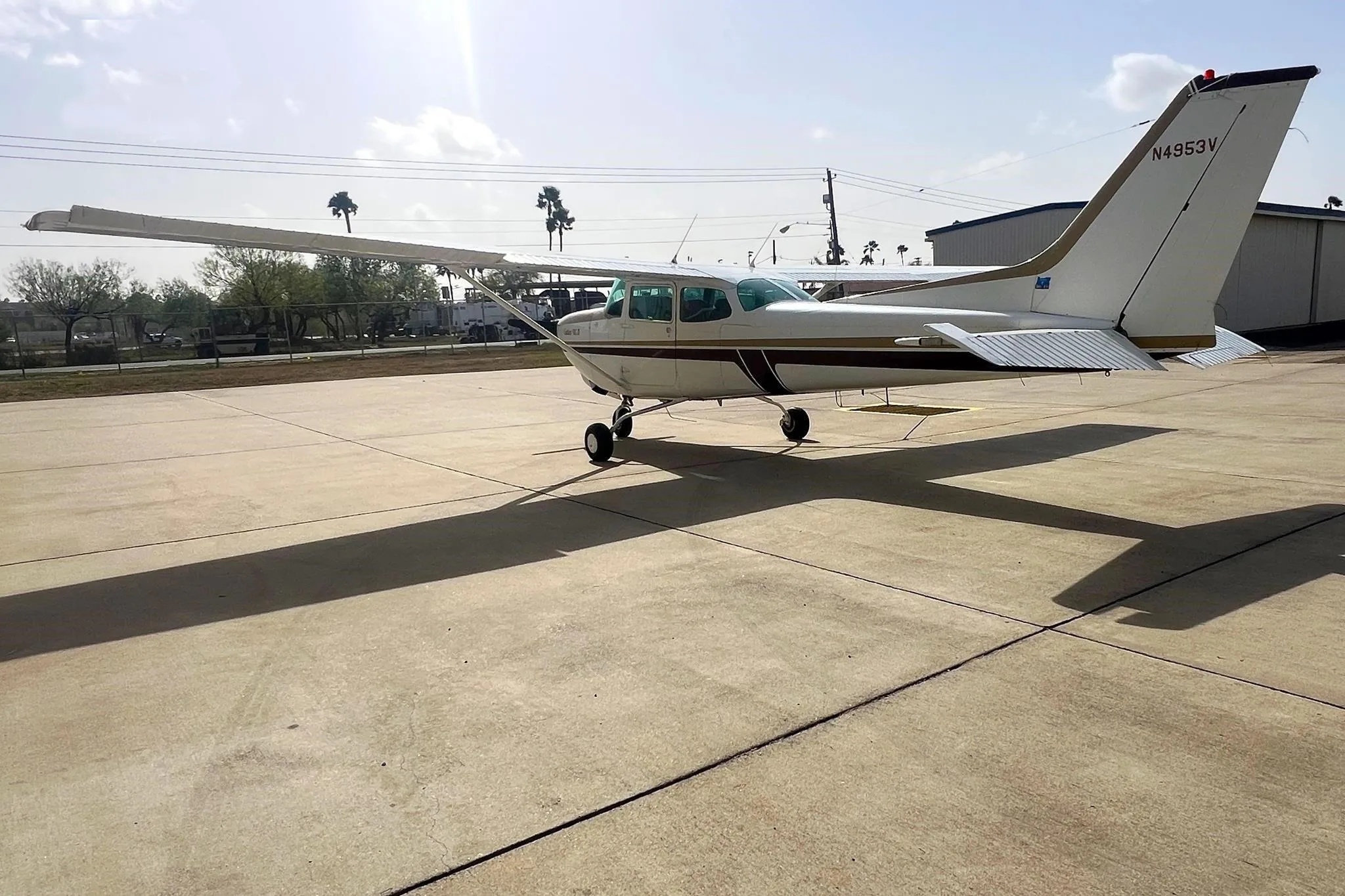 Exterior view of a 1980 Cessna 172RG Skyhawk.