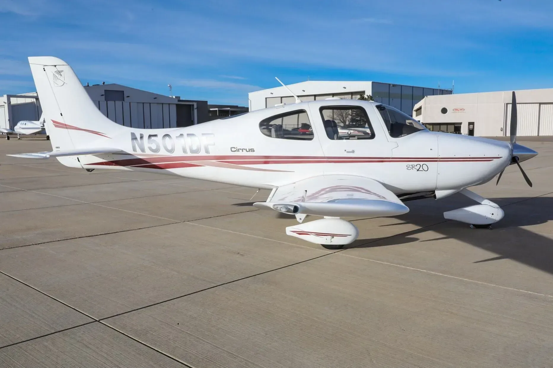 Avionics suite of a 2002 Cirrus SR20.