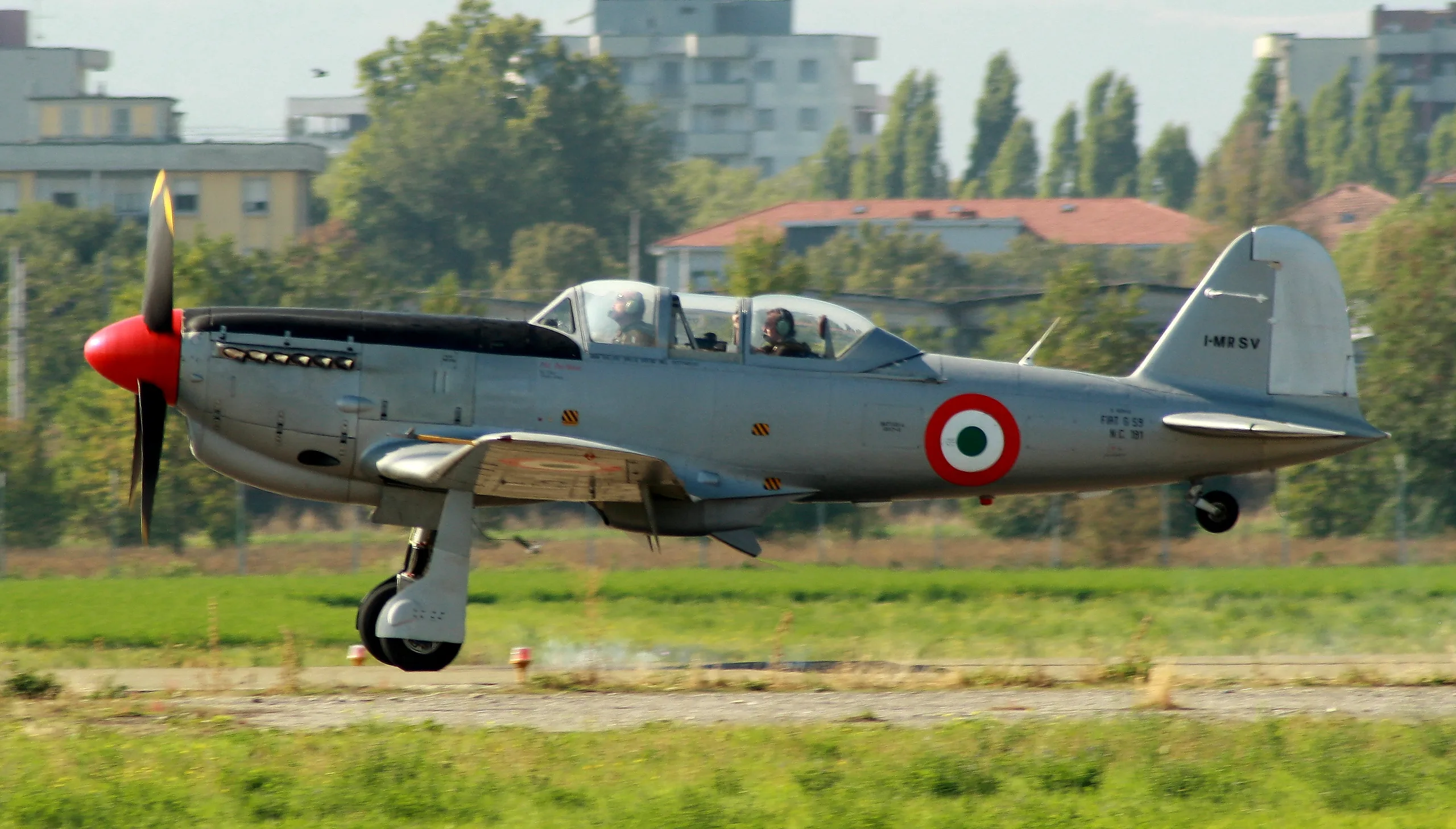 Exterior view of a 1951 Fiat, G-59B.