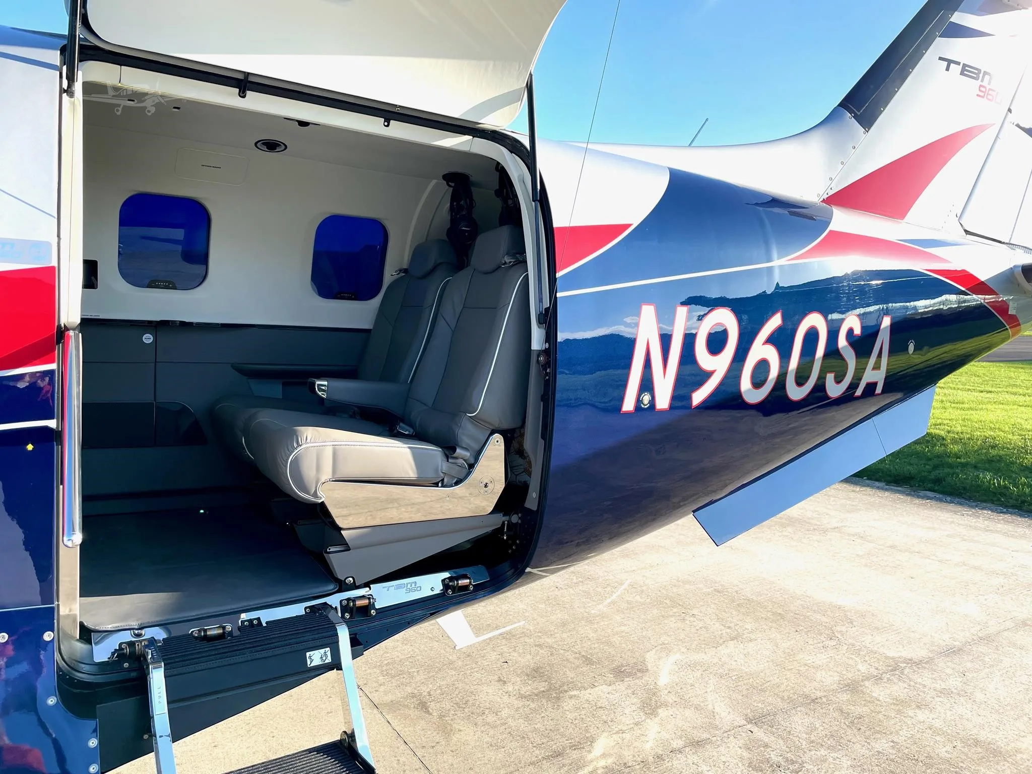 Cabin interior of a 2022 DAHER TBM 960.