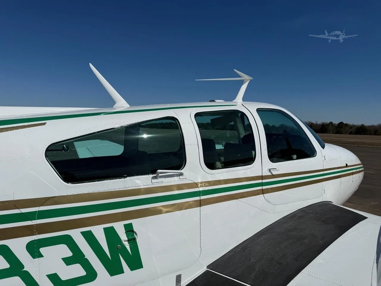 Exterior view of a 1973 BEECHCRAFT B55 BARON, N1683W.