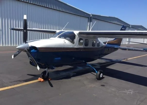 Exterior view of a 1980 CESSNA P210N, N4967K.