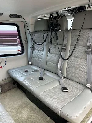 Cabin interior of a 2011 Agusta A109E.