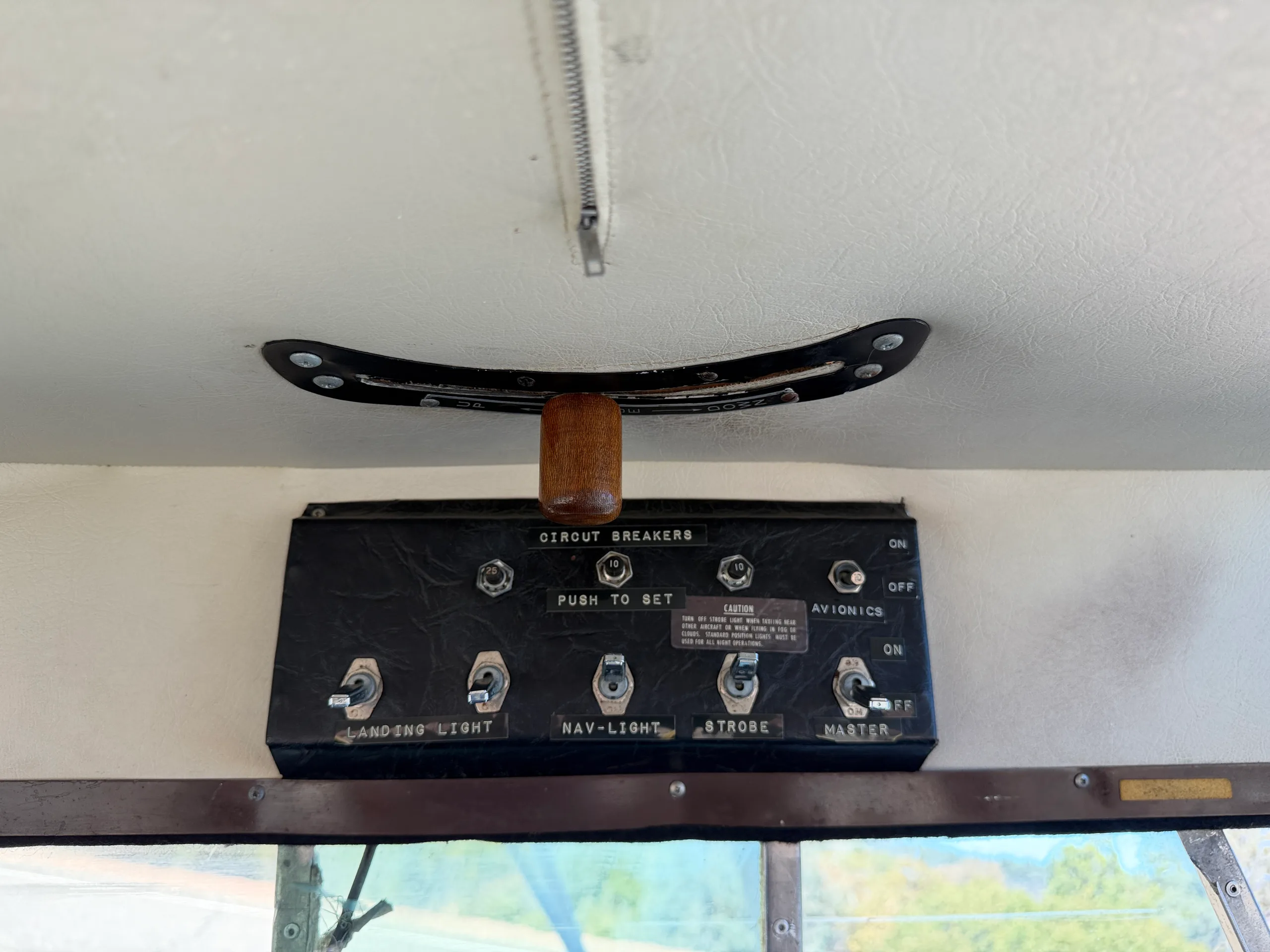 Avionics suite of a 1949 Aeronca 7AC.