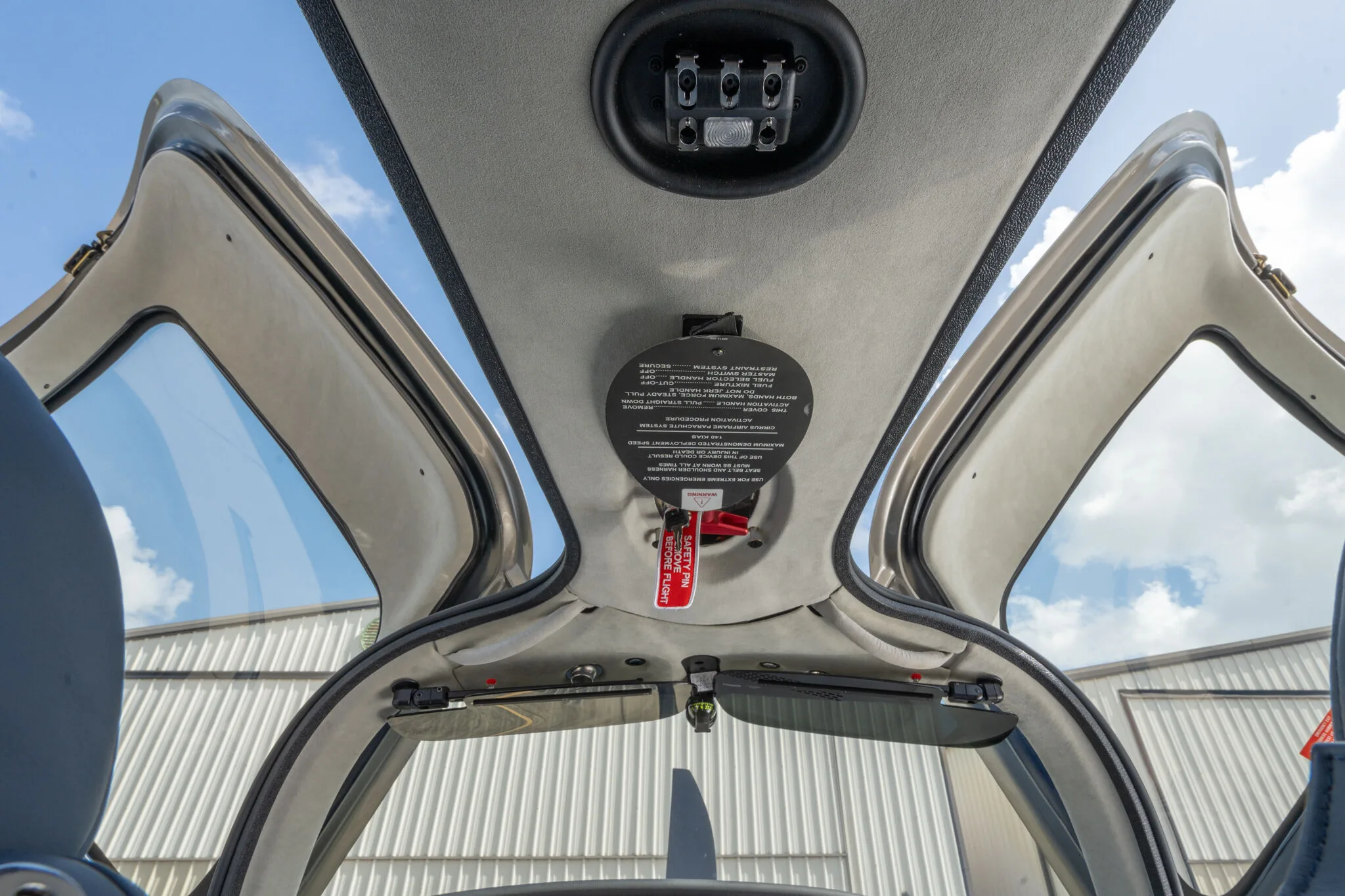 Cabin interior of a 2020 Cirrus SR22-G6 TURBO.