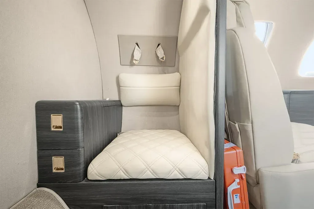 Cabin interior of a 2001 Cessna Citation CJ1.