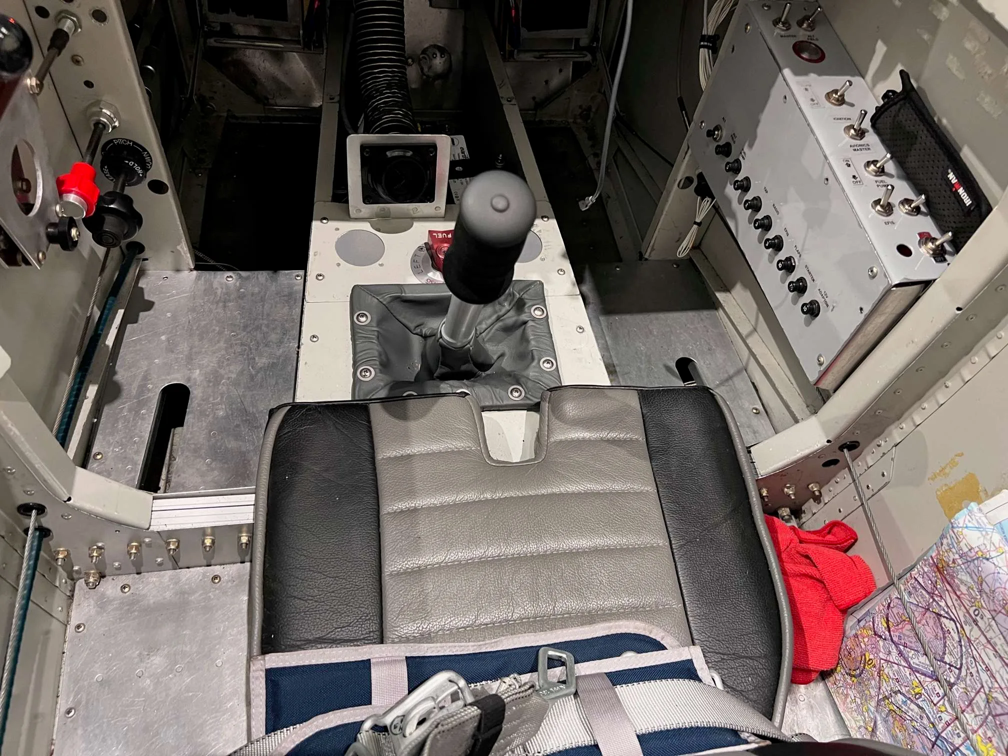 Cabin interior of a 2000 Vans RV4.