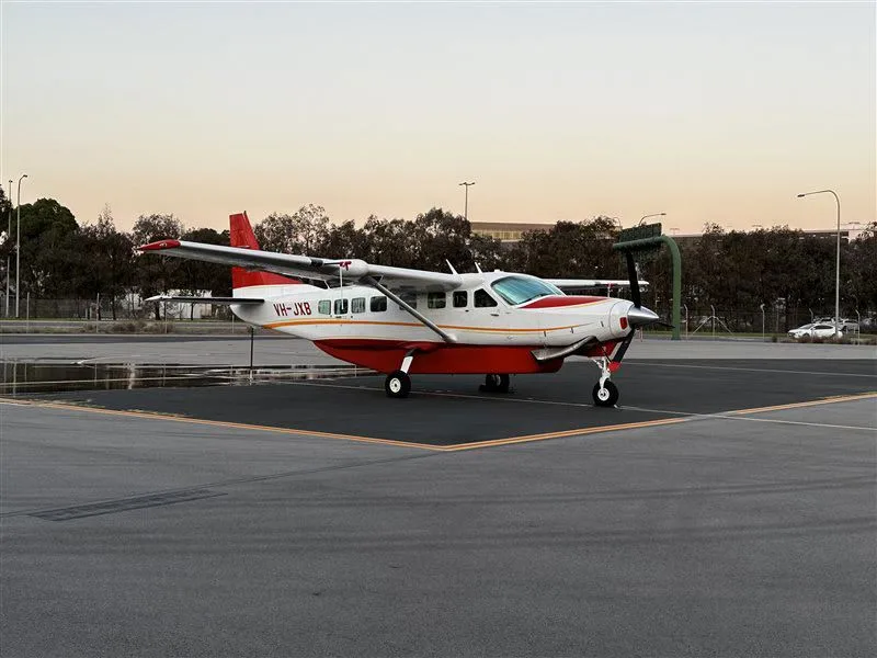 Exterior view of a 2008 Cessna 208B Grand Caravan, VH-JXB.