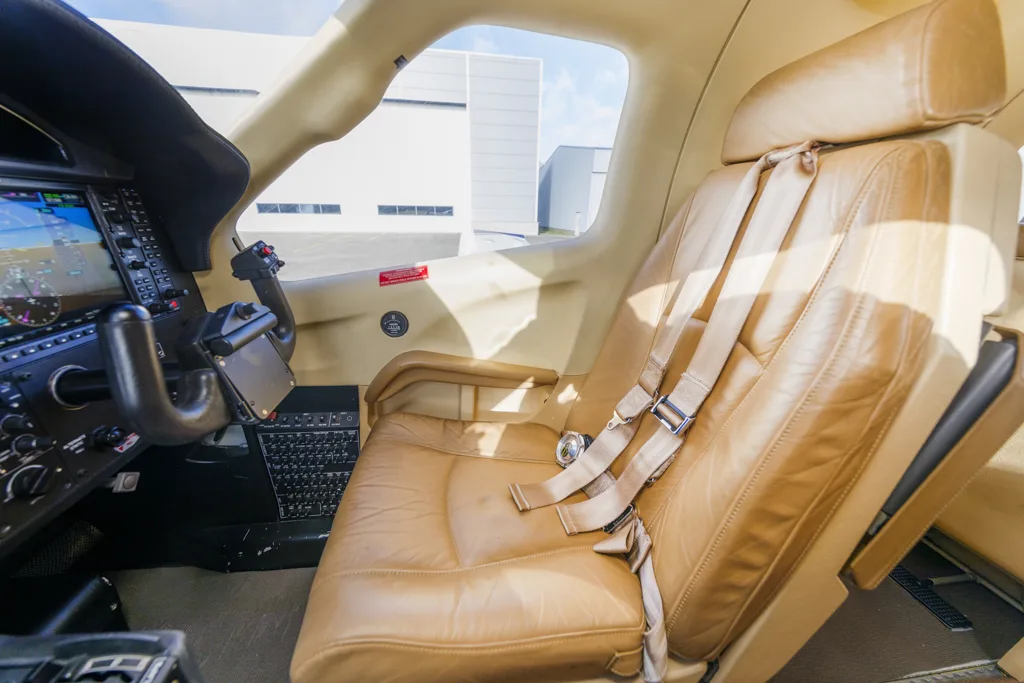 Cabin interior of a 2008 Daher.