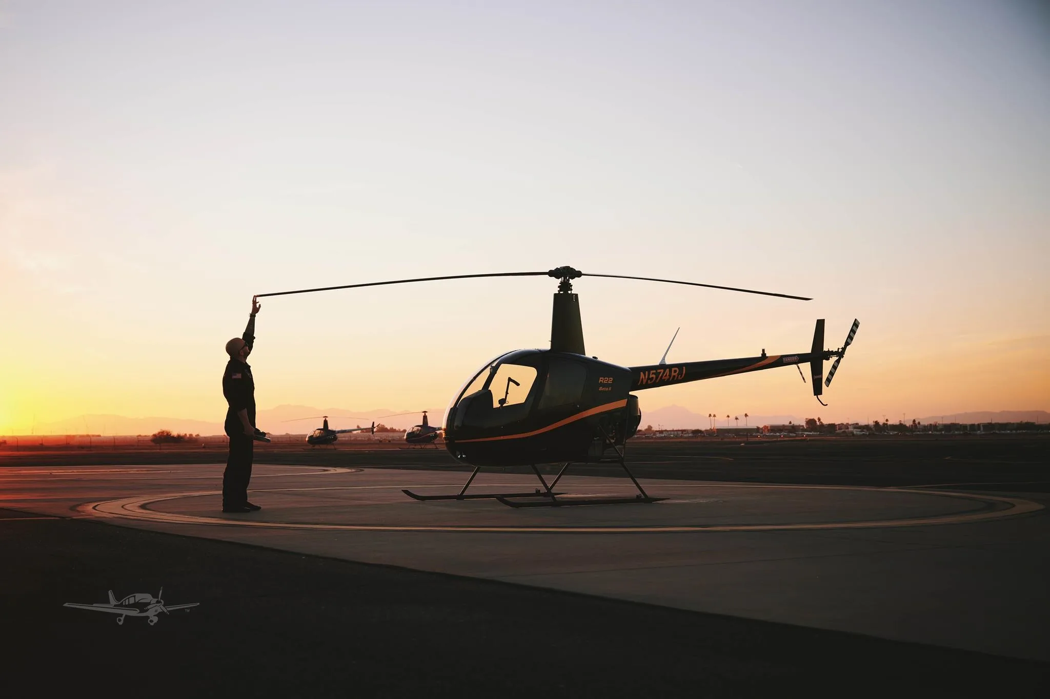 Marketing image of a 2026 ROBINSON R22 BETA II.