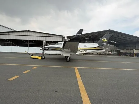 Exterior view of a 2013 Beech King Air C90GT.