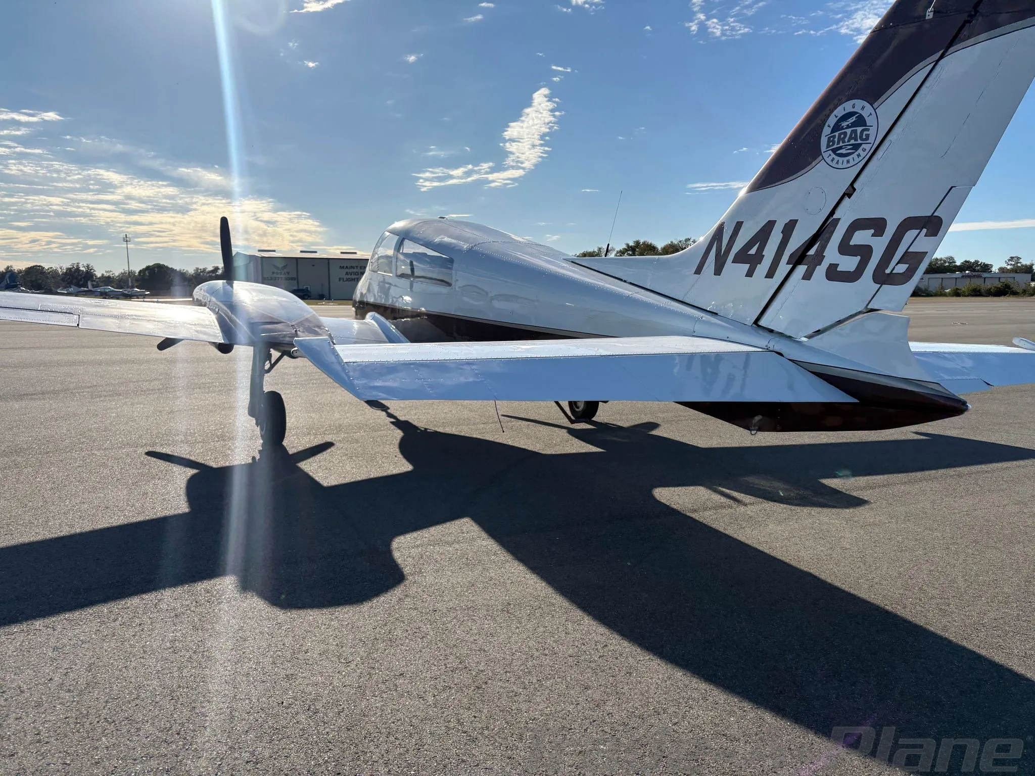 Exterior view of a 1969 CESSNA 310P, N4217S.