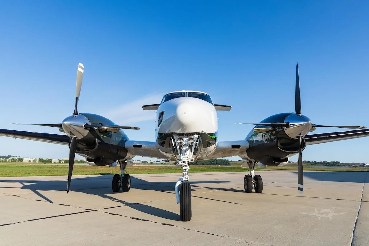 Exterior view of a 1981 BEECHCRAFT KING AIR F90.