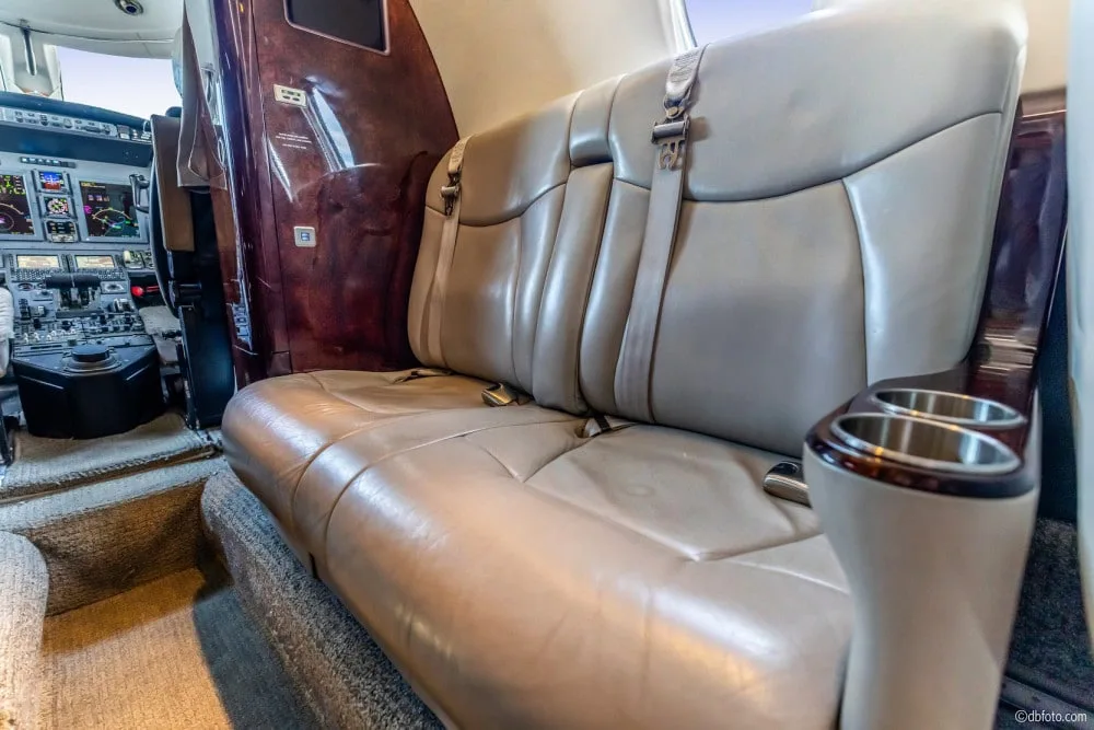 Cabin interior of a 2010 Cessna CITATION XLS+ | Leviate Air Group.