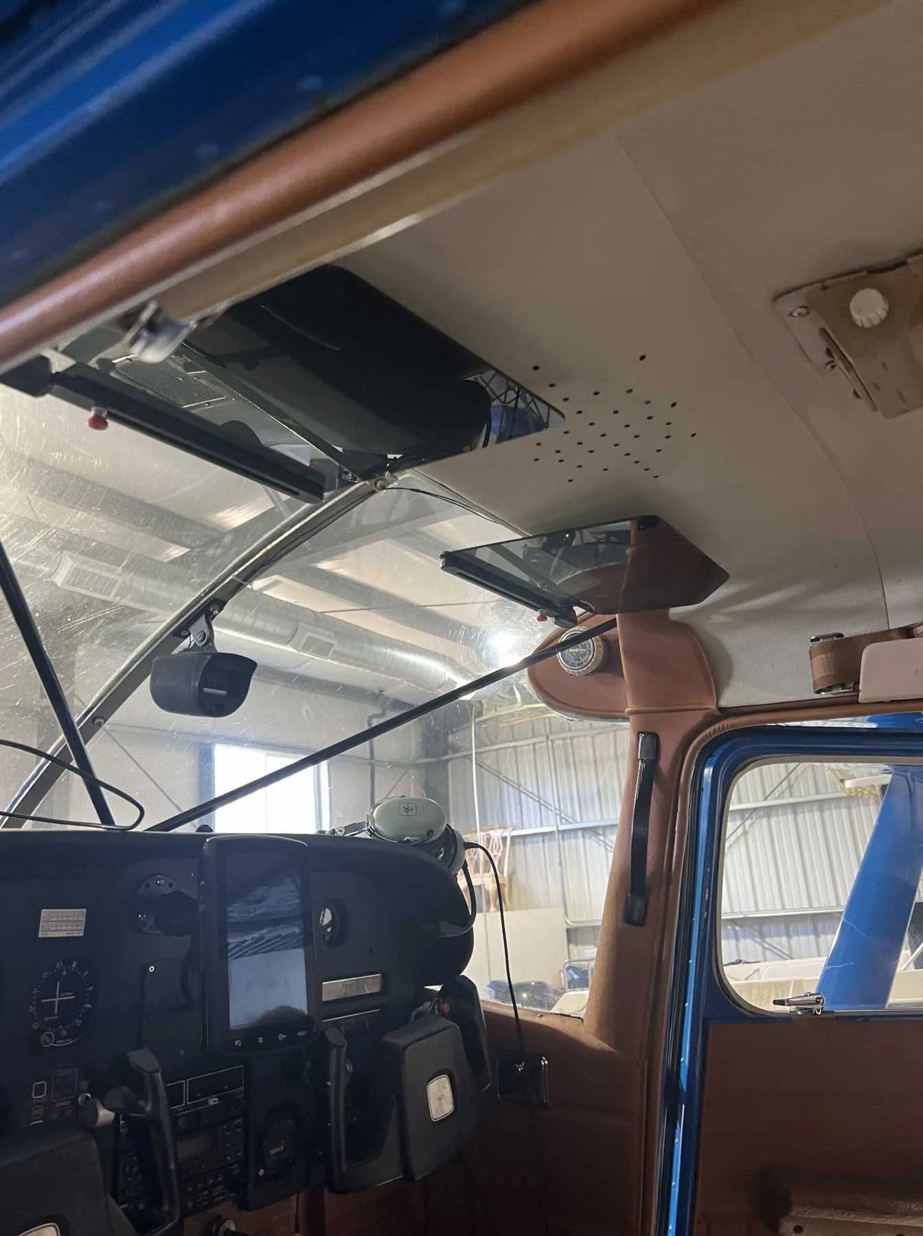 Cabin interior of a 1975 Cessna A185F.