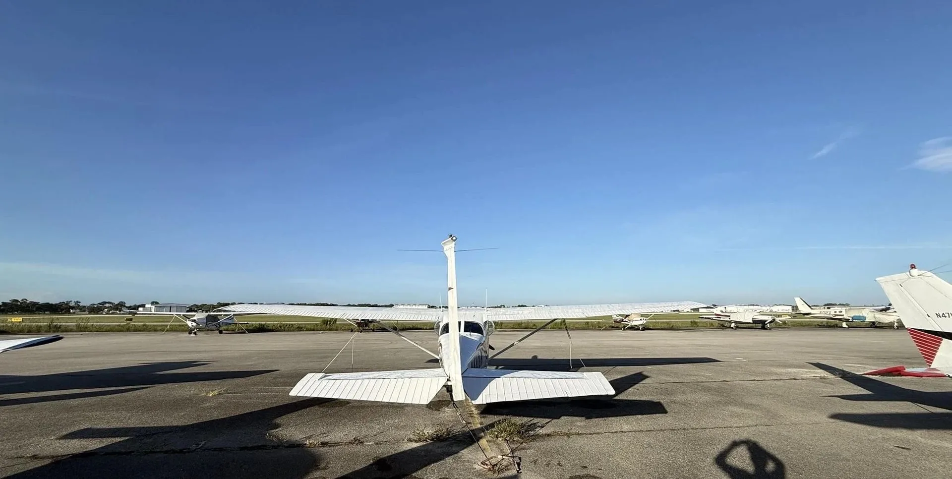 Exterior view of a 1974 Cessna 172M Skyhawk.