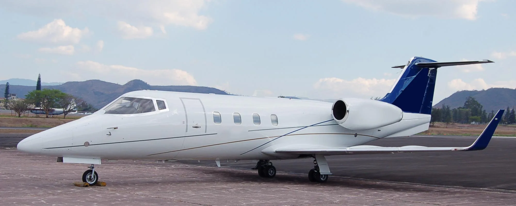 Exterior view of a 1981 Bombardier 55.