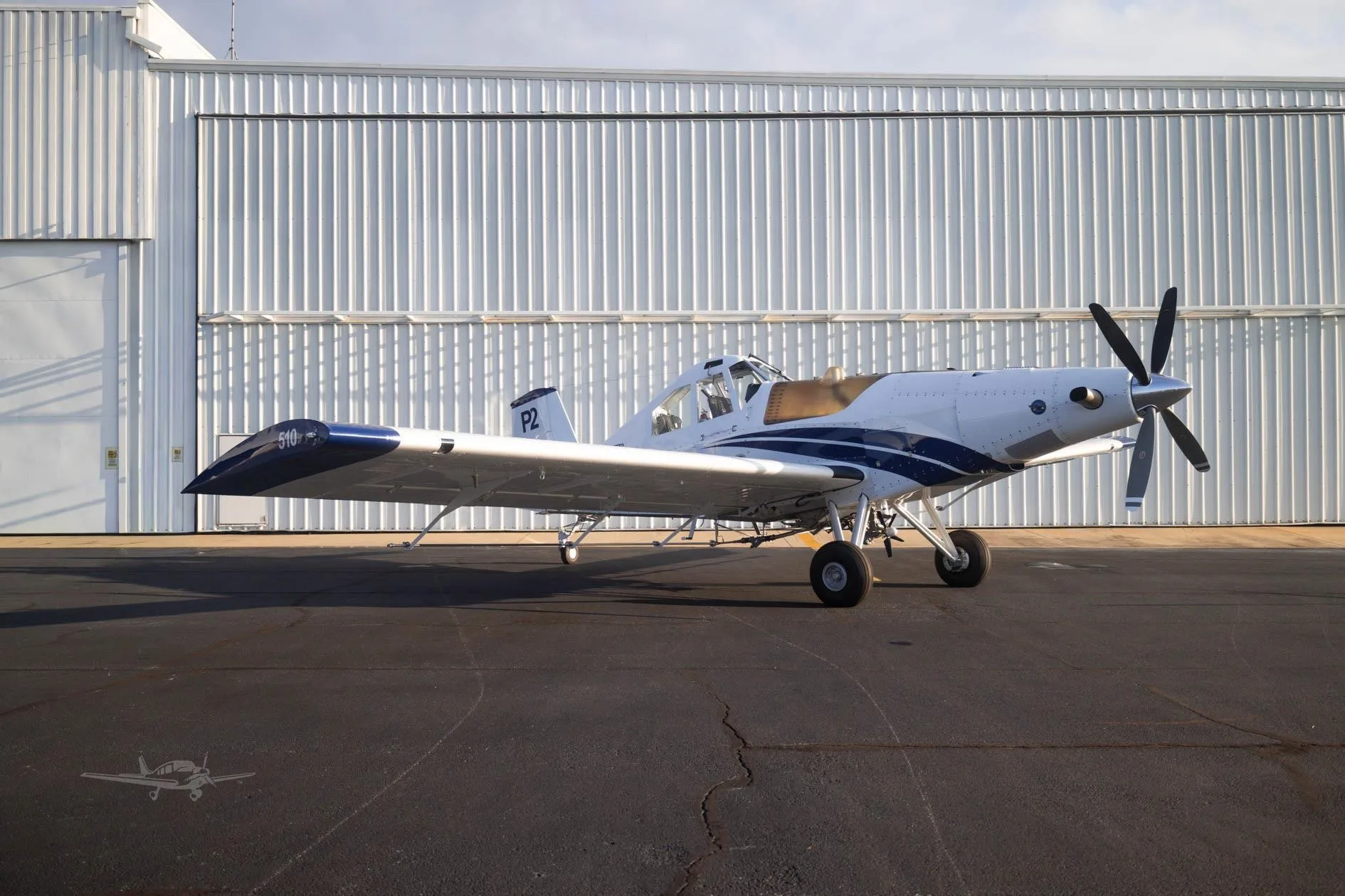 Exterior view of a 2026 THRUSH 510P2, N793MC.