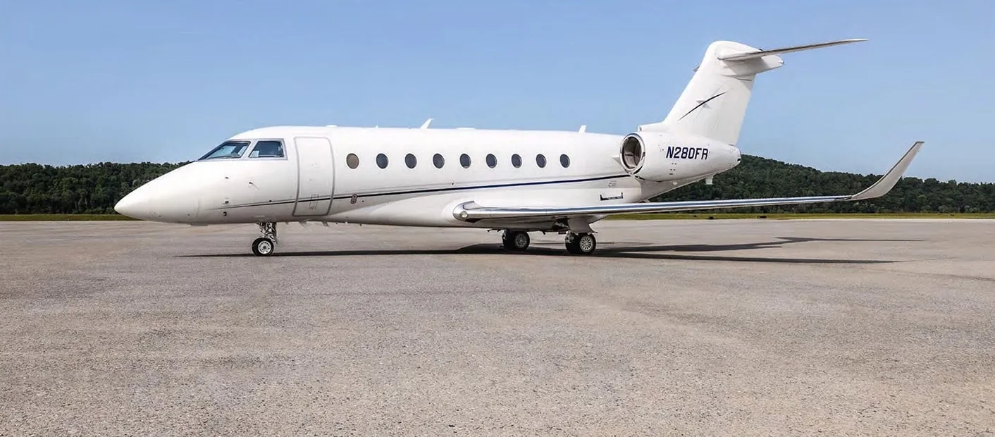 Exterior view of a 2017 Gulfstream G280 | Leviate Air Group.