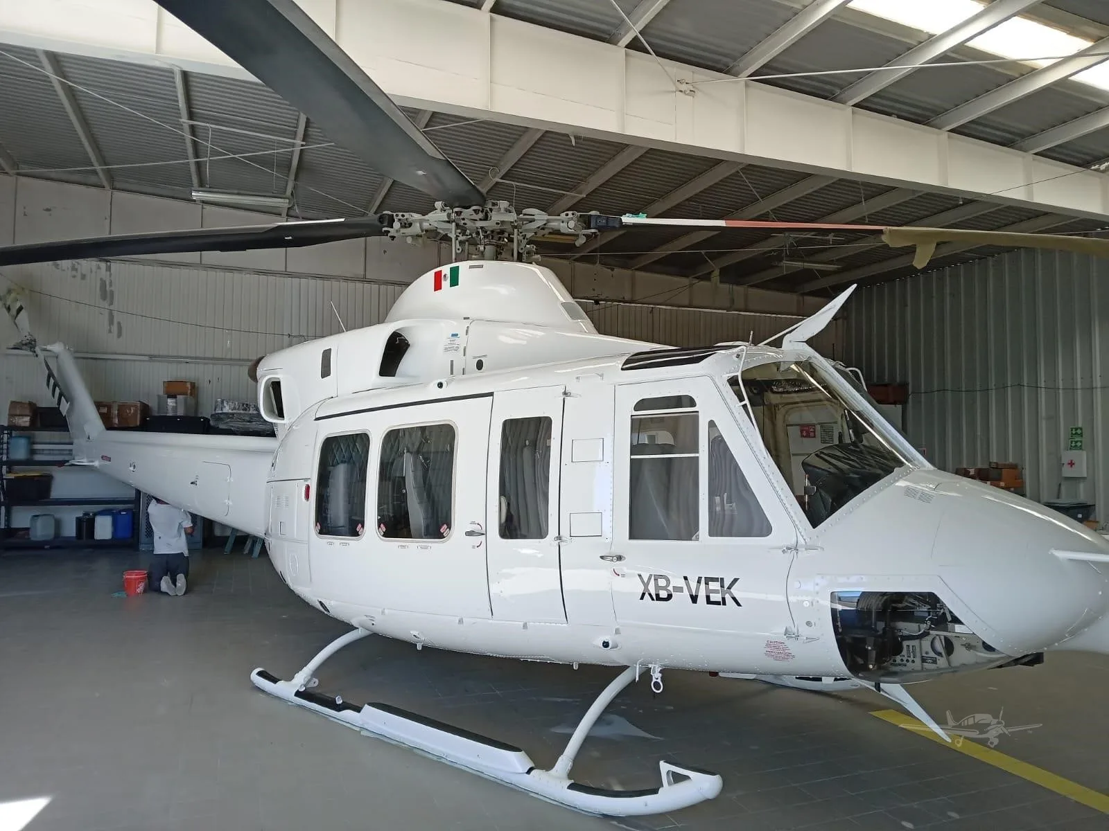 Exterior view of a 2009 BELL 412EP, XB-VEK.