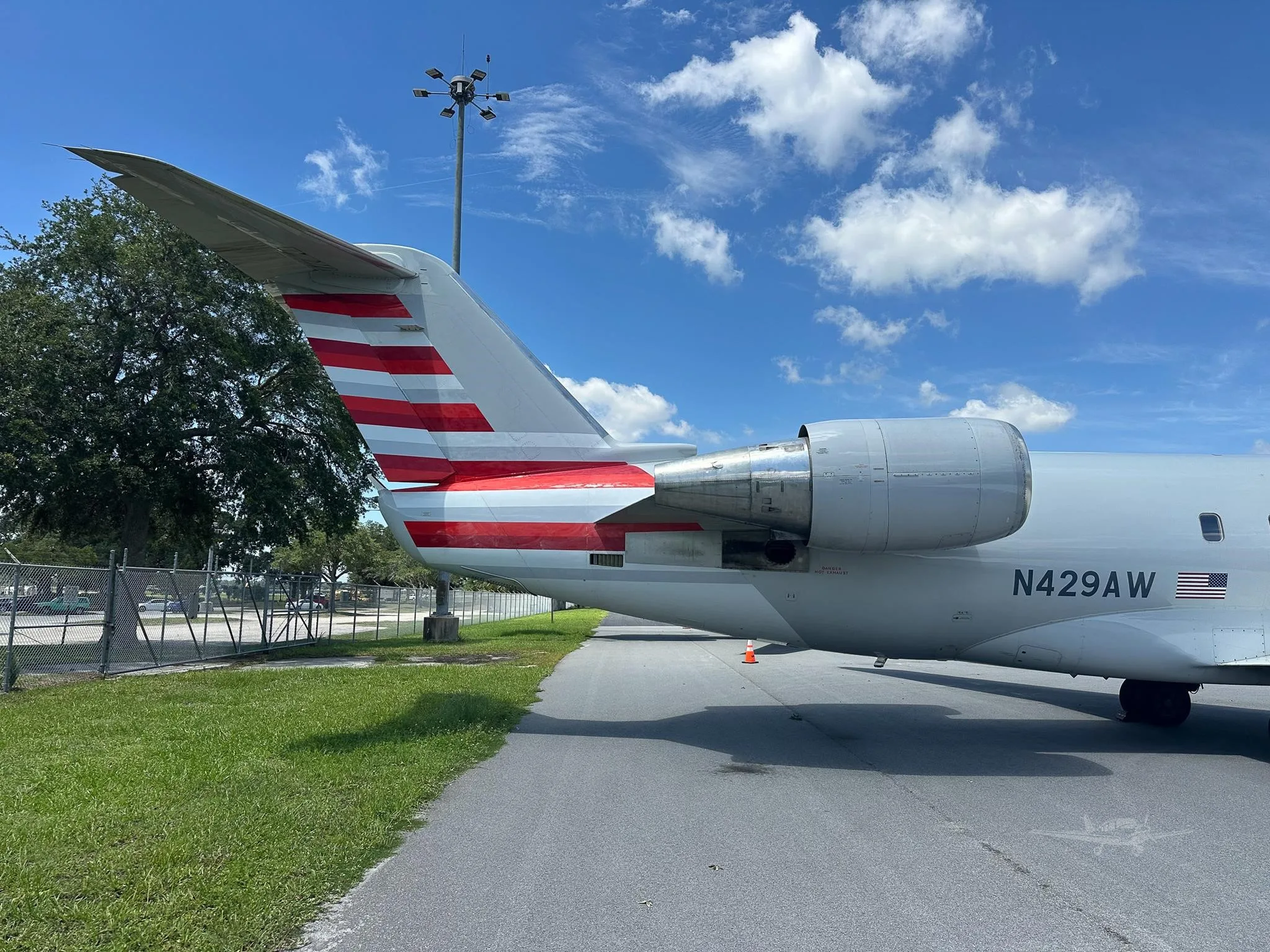 Exterior view of a 2002 BOMBARDIER CRJ-200, N452AW.