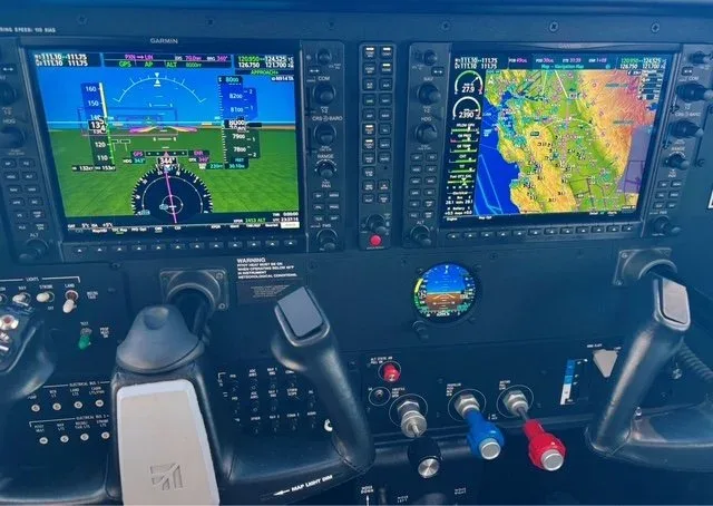 Avionics suite of a 2024 McCauley C182T Turbo Skylane.
