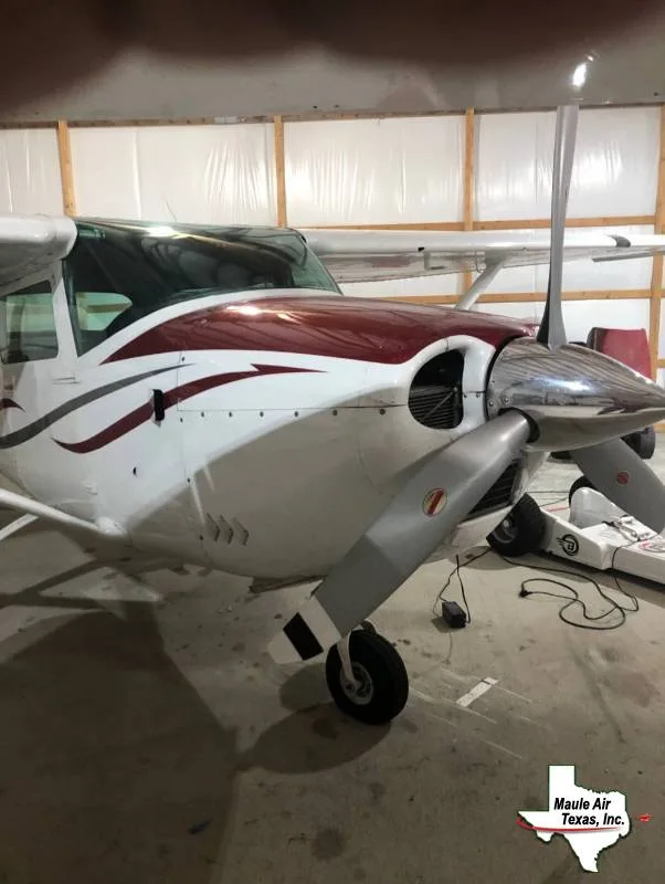 Exterior view of a 1965 Cessna 182J, N8585S.