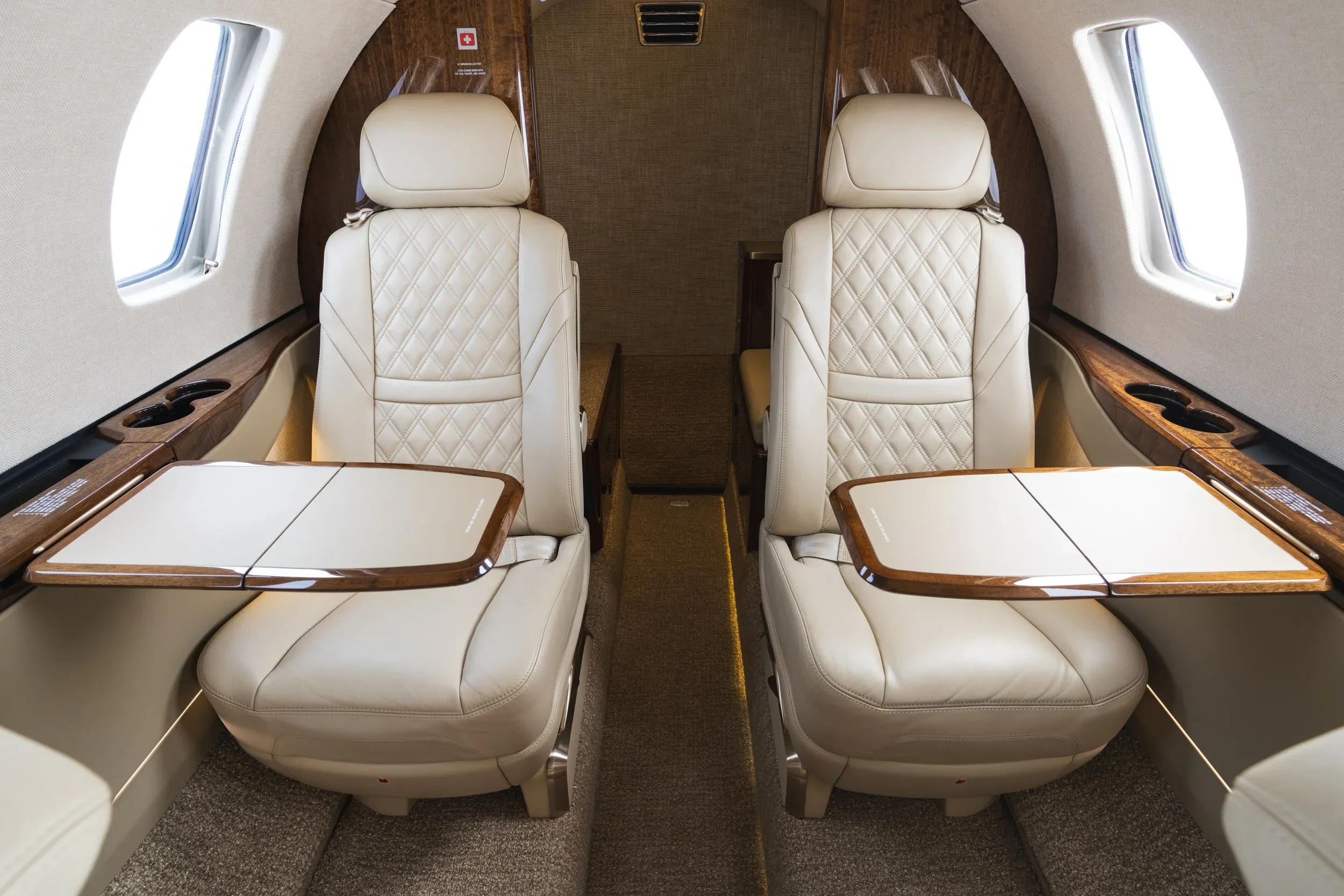 Cabin interior of a 2026 Cessna Citation CJ3 GEN2.