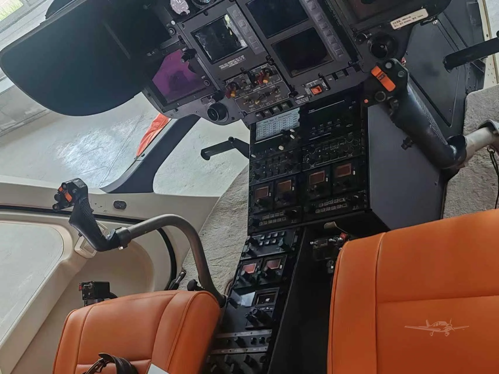 Cockpit and instrument panel of a 2012 EUROCOPTER EC135P2.