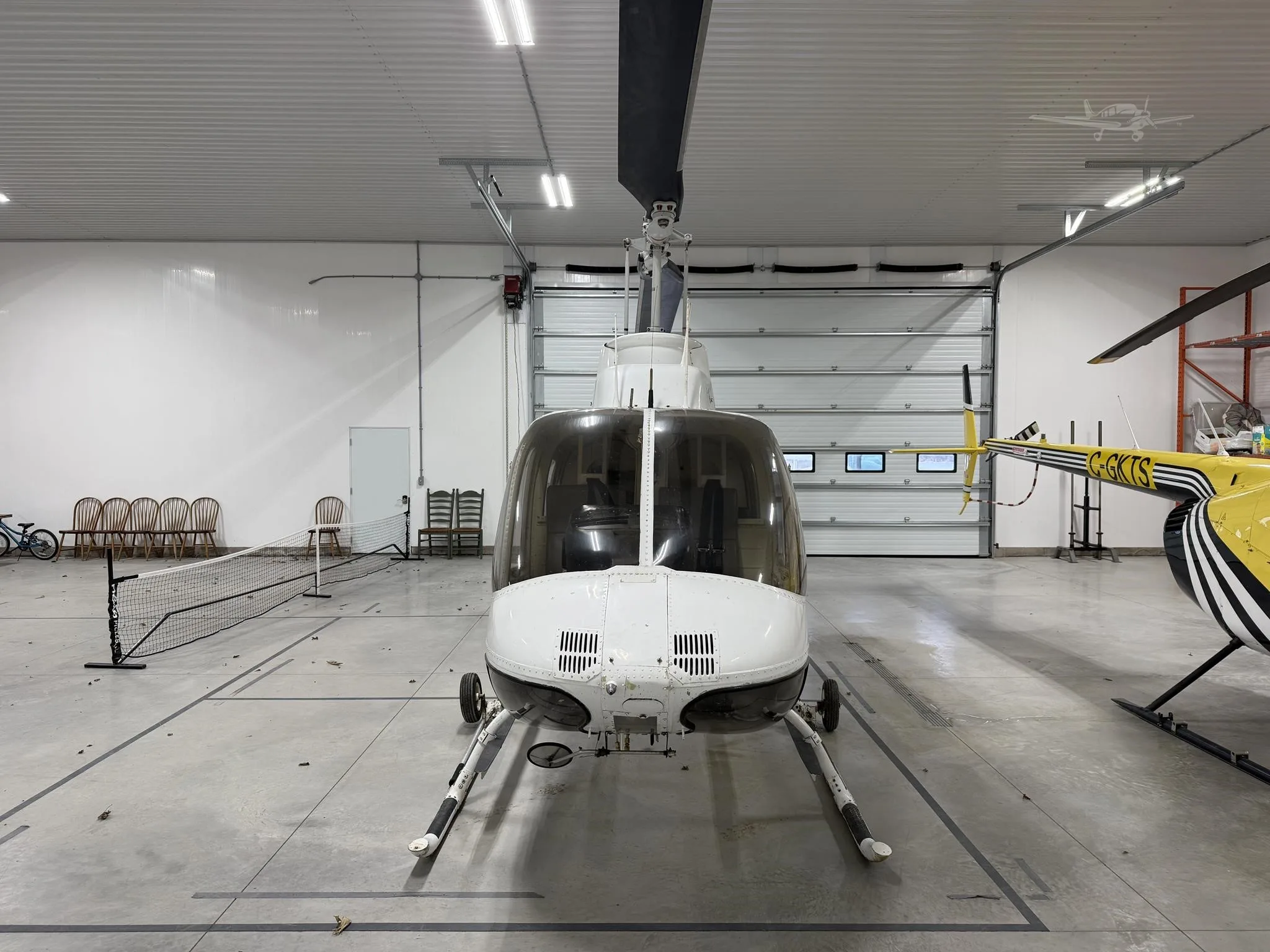 Exterior view of a 1981 BELL 206B, C-FNIF.