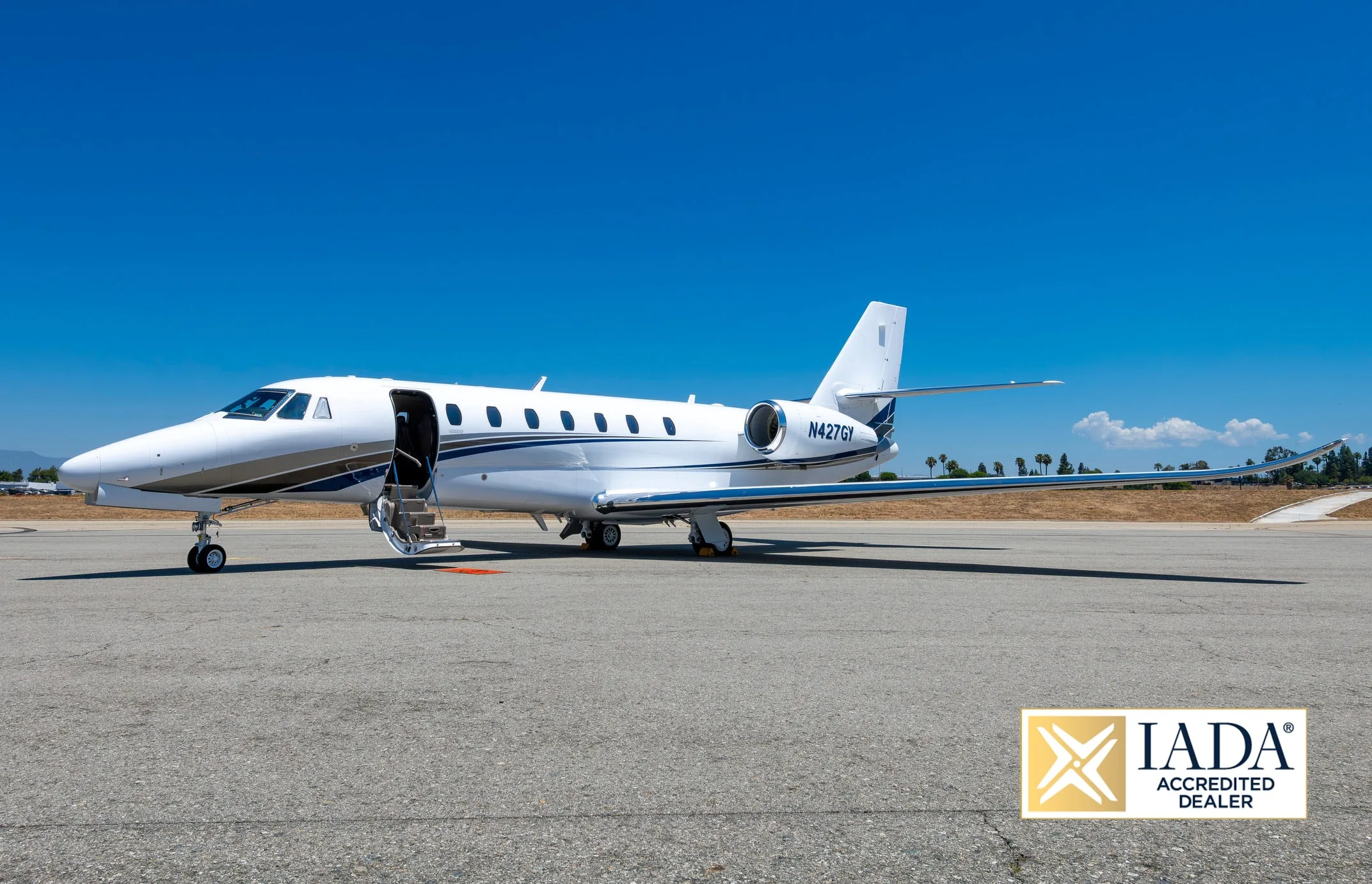Exterior view of a 2015 Cessna CITATION SOVEREIGN+ | Leviate Air Group.