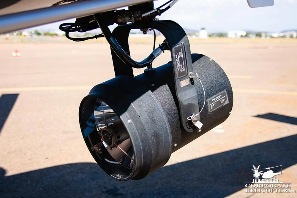Engine detail of a 2011 Eurocopter AS350 B2.