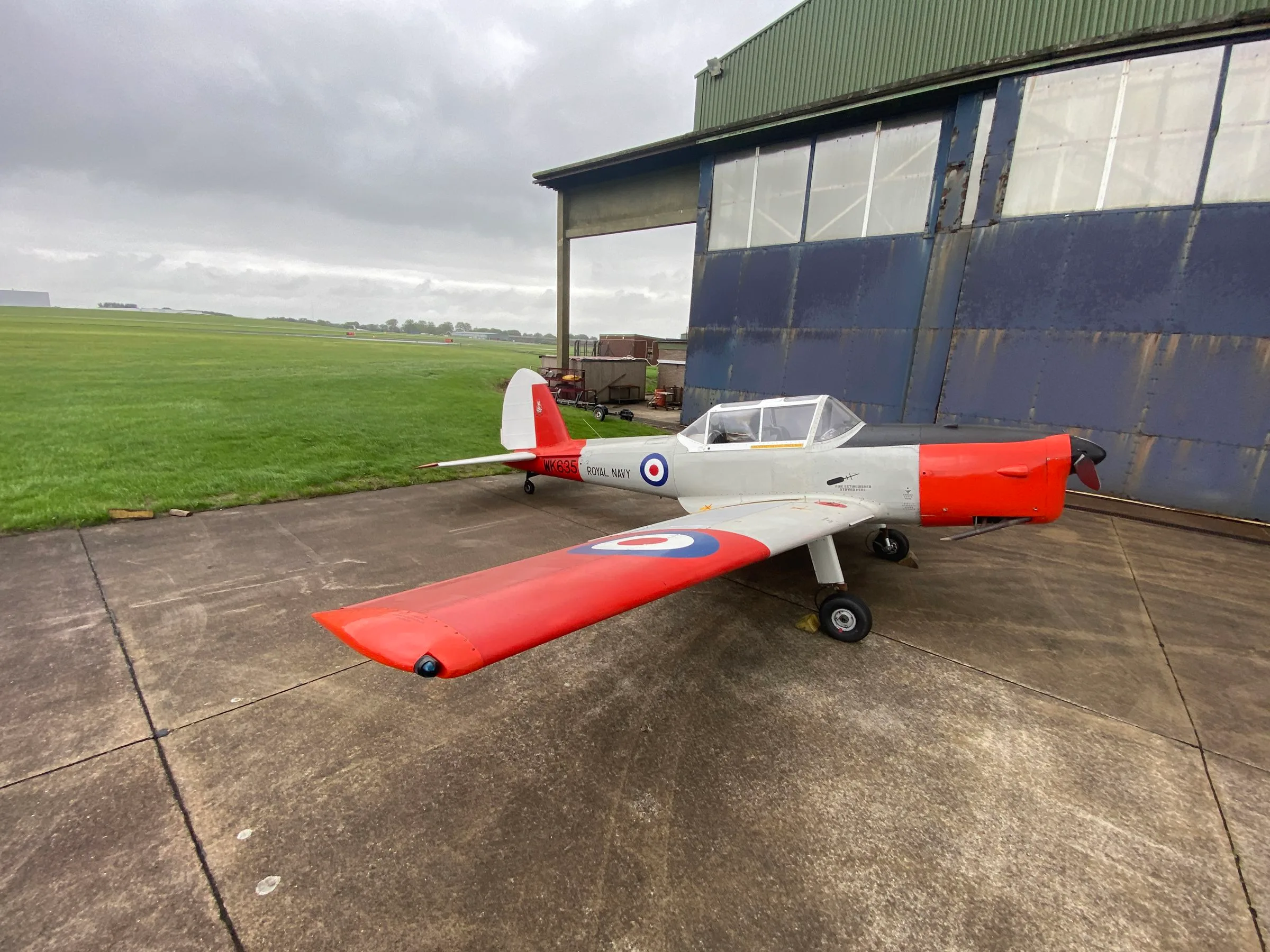 Exterior view of a 1952 de Havilland DHC-1 Chipmunk Mk 22.