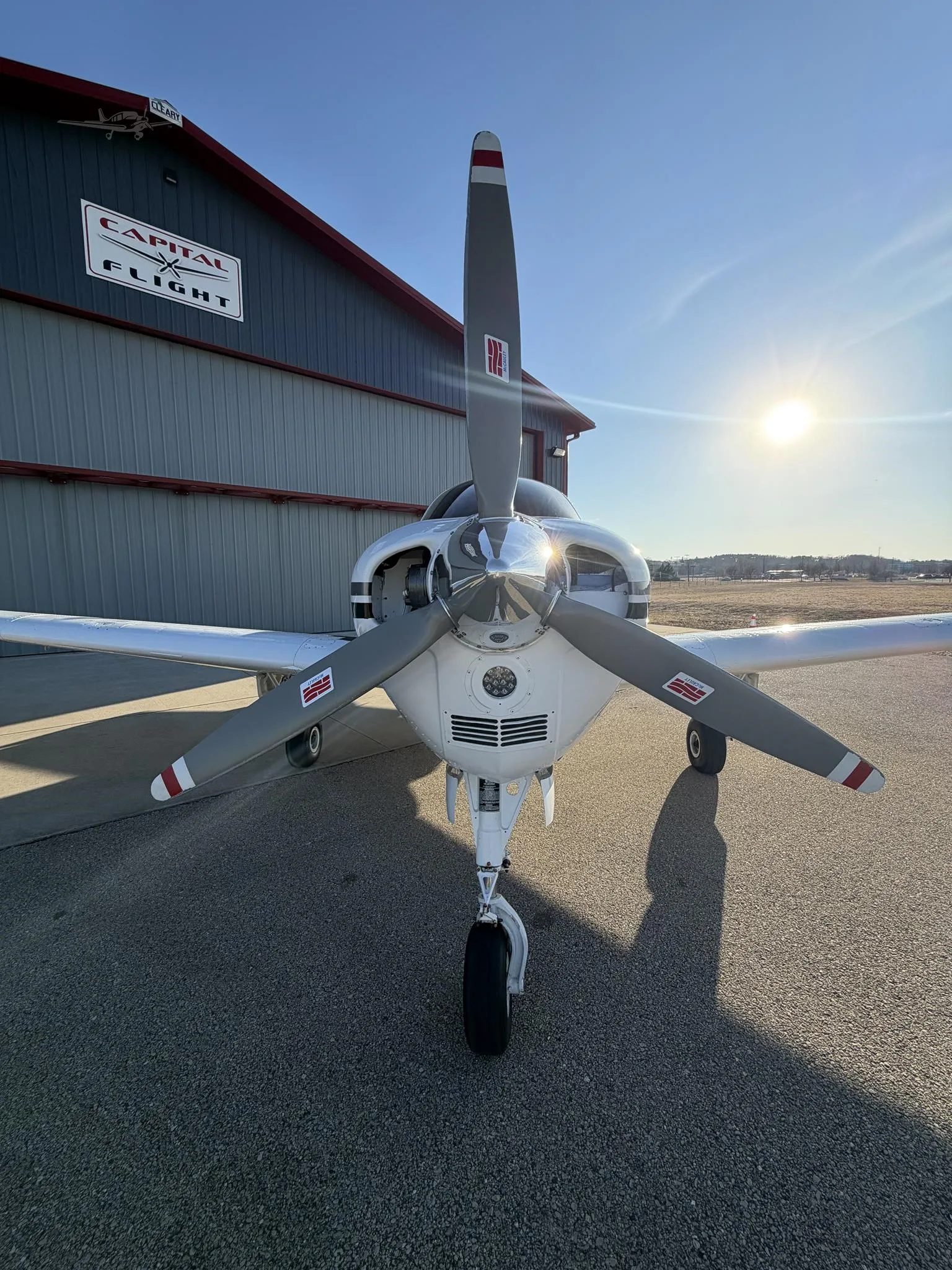 Exterior view of a 1964 BEECHCRAFT B33 DEBONAIR, N7935K.