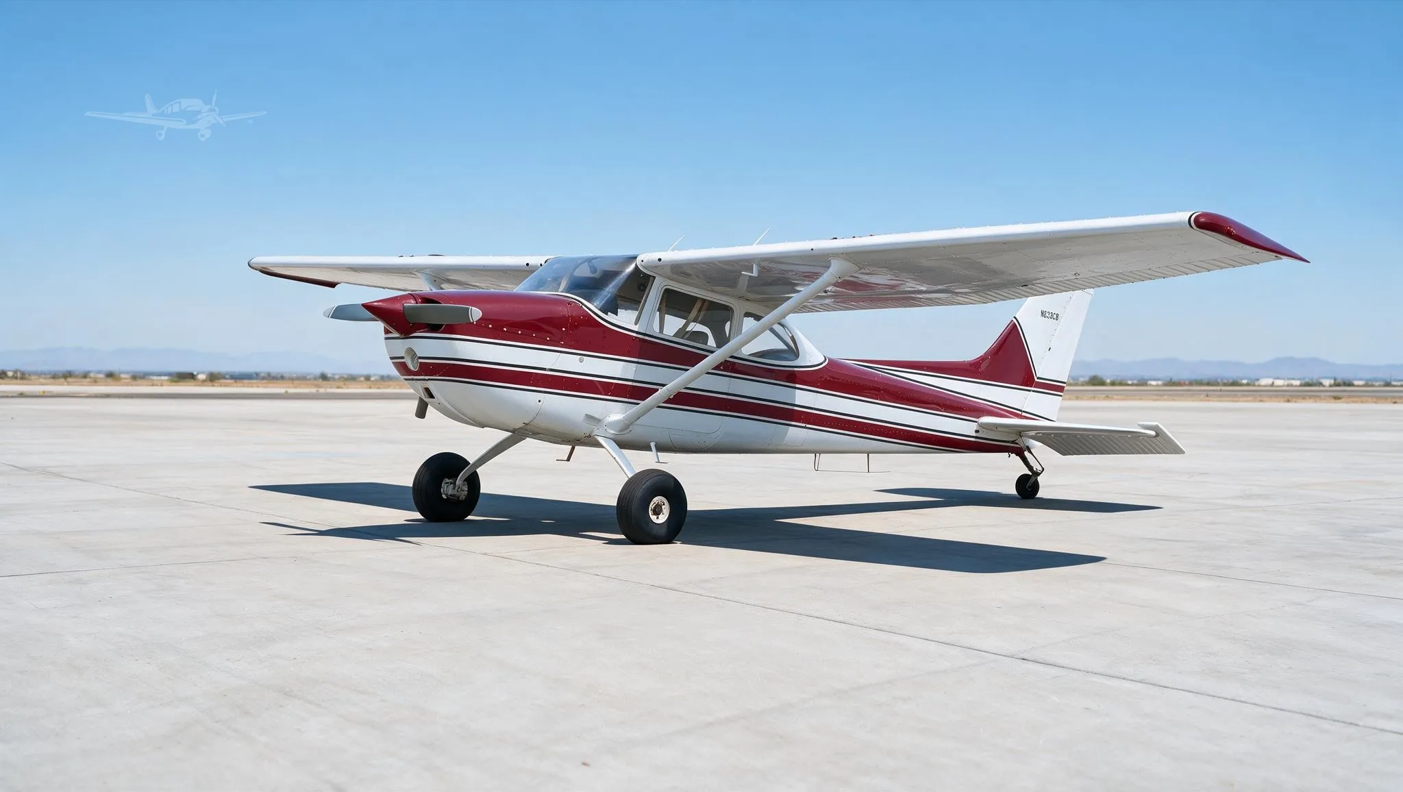 Exterior view of a 1976 CESSNA 172N SKYHAWK, N833CB.