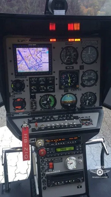Avionics suite of a 2007 Enstrom 280FX.