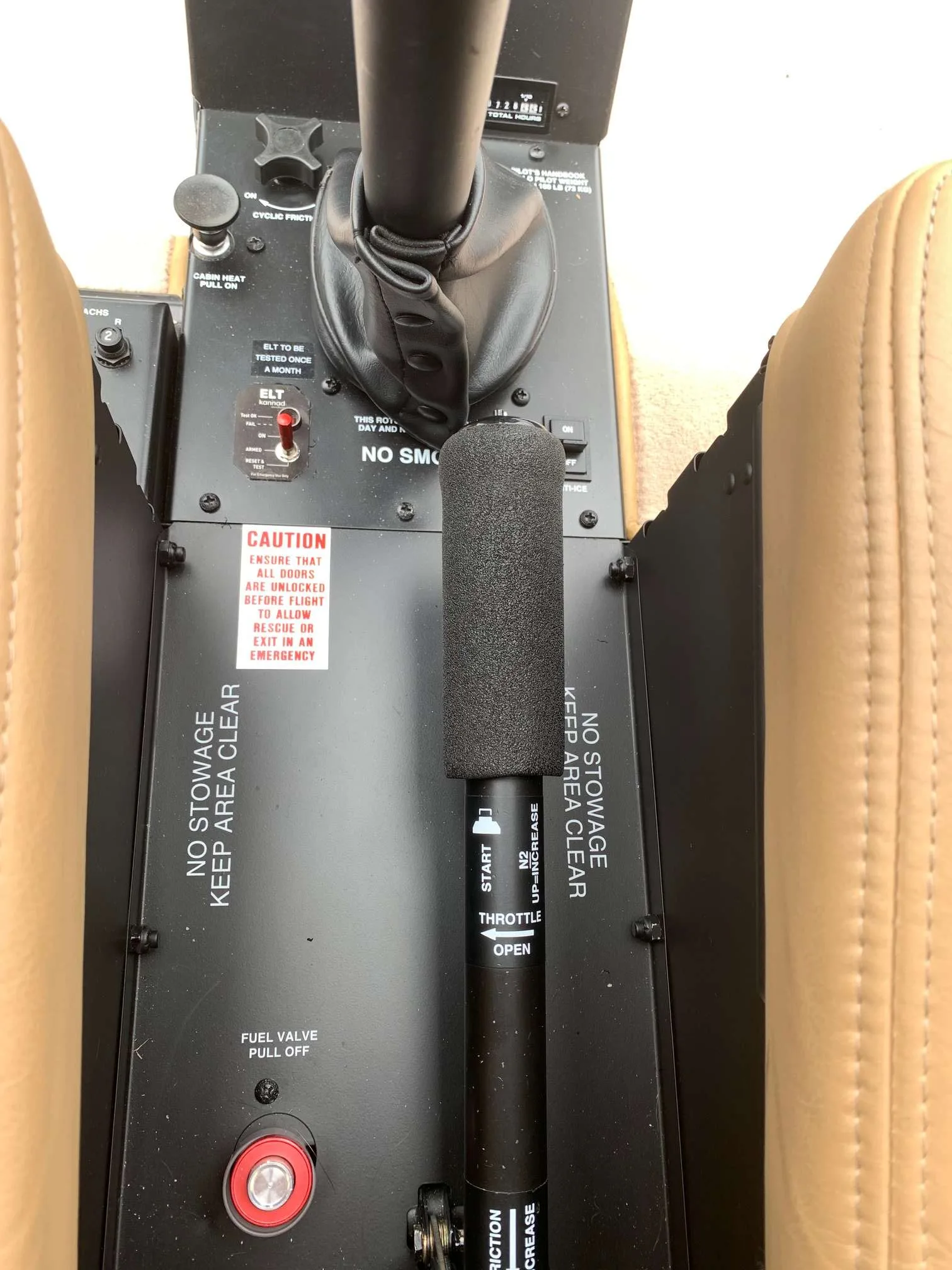 Avionics suite of a 2016 Robinson R66.