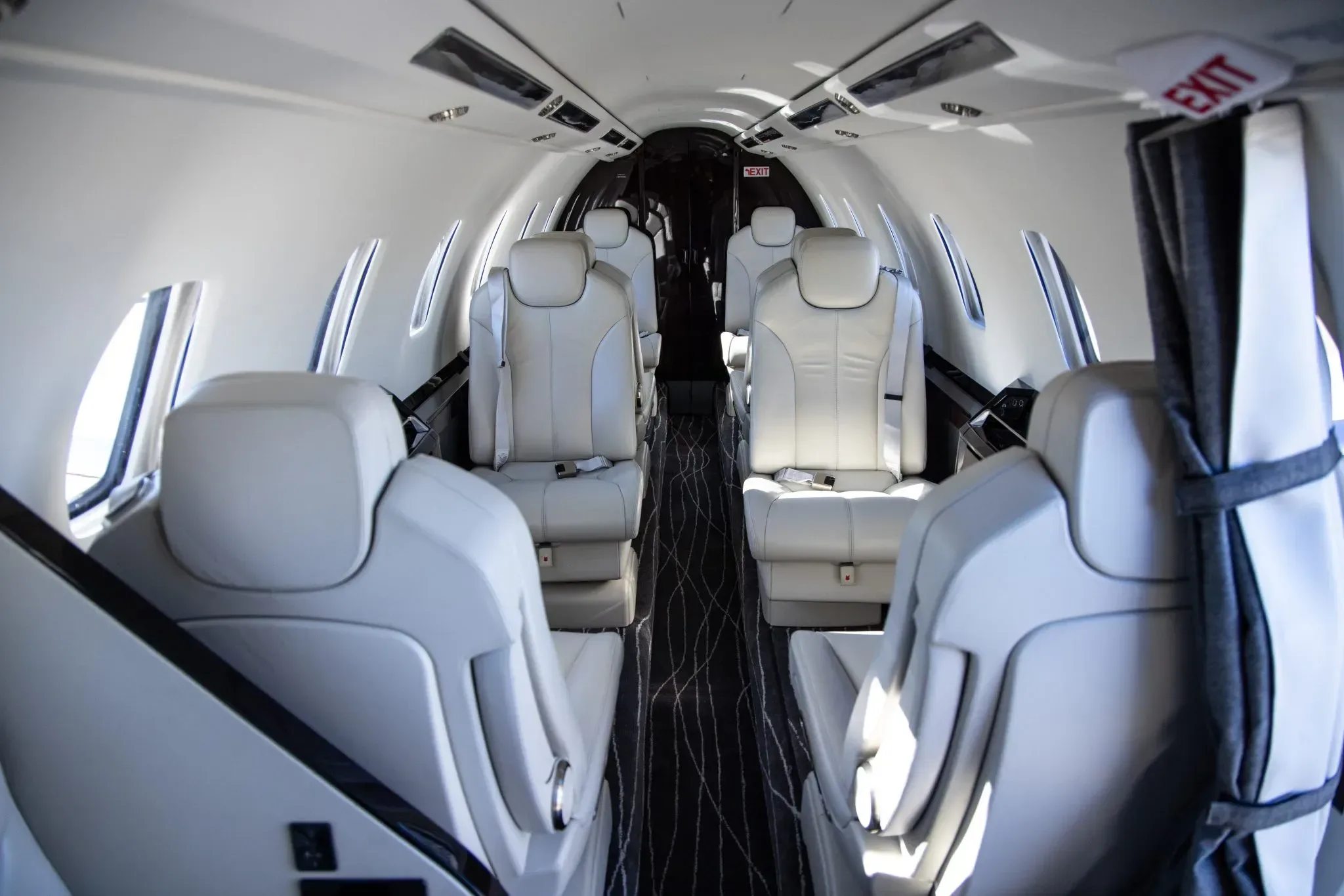 Cabin interior of a 2015 Cessna Citation.