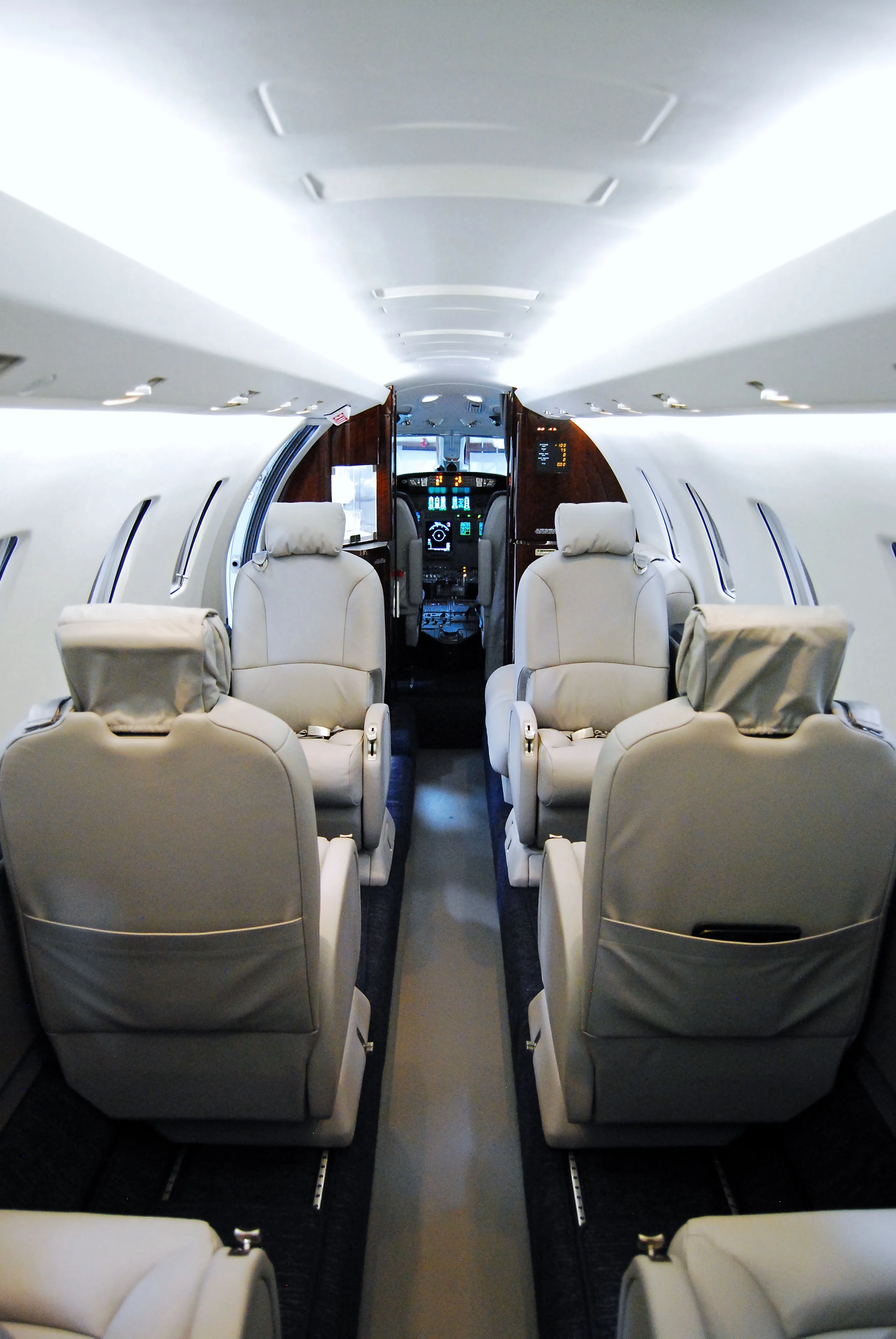 Cabin interior of a Cessna citation 560xl excel.