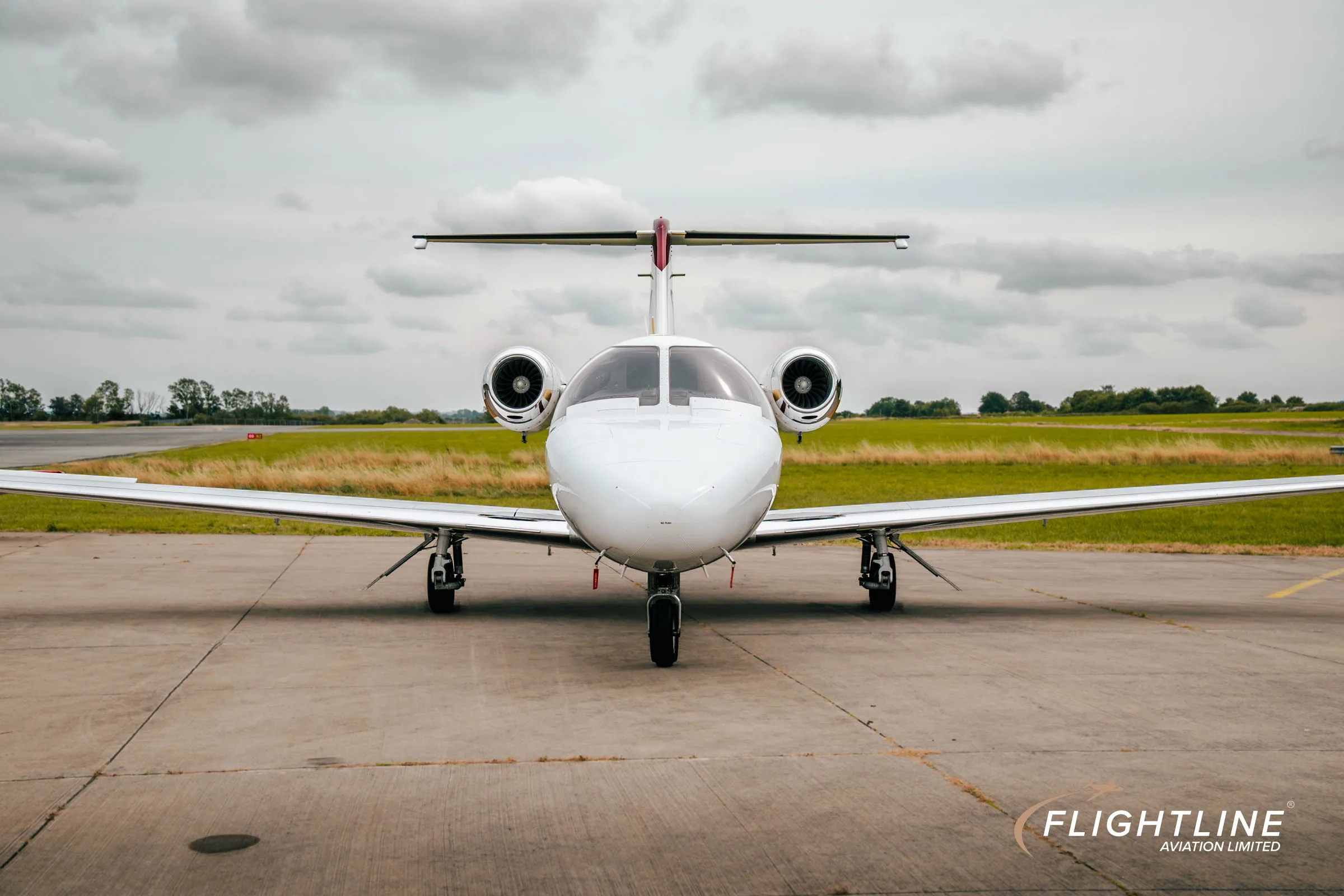 Exterior view of a 1997 Cessna 525 CitationJet.